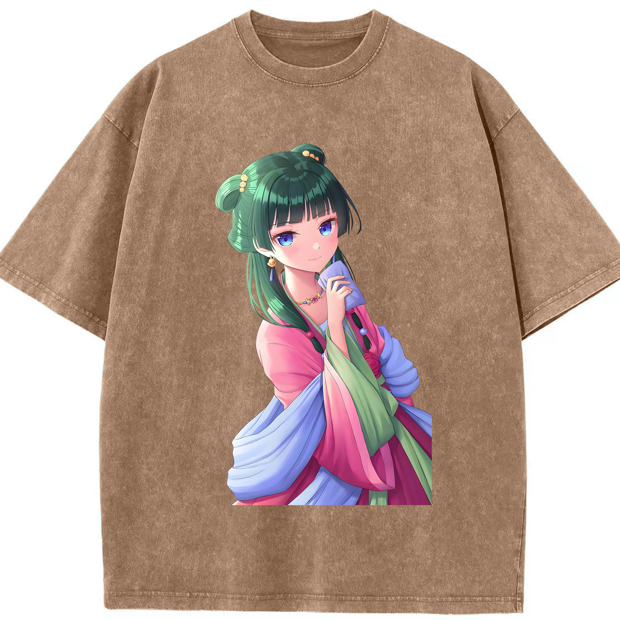 （画像用） 薬屋のひとりごと The Apothecary Diaries 綿100% ヴィンテージ風 半袖Tシャツ（フロントプリント）