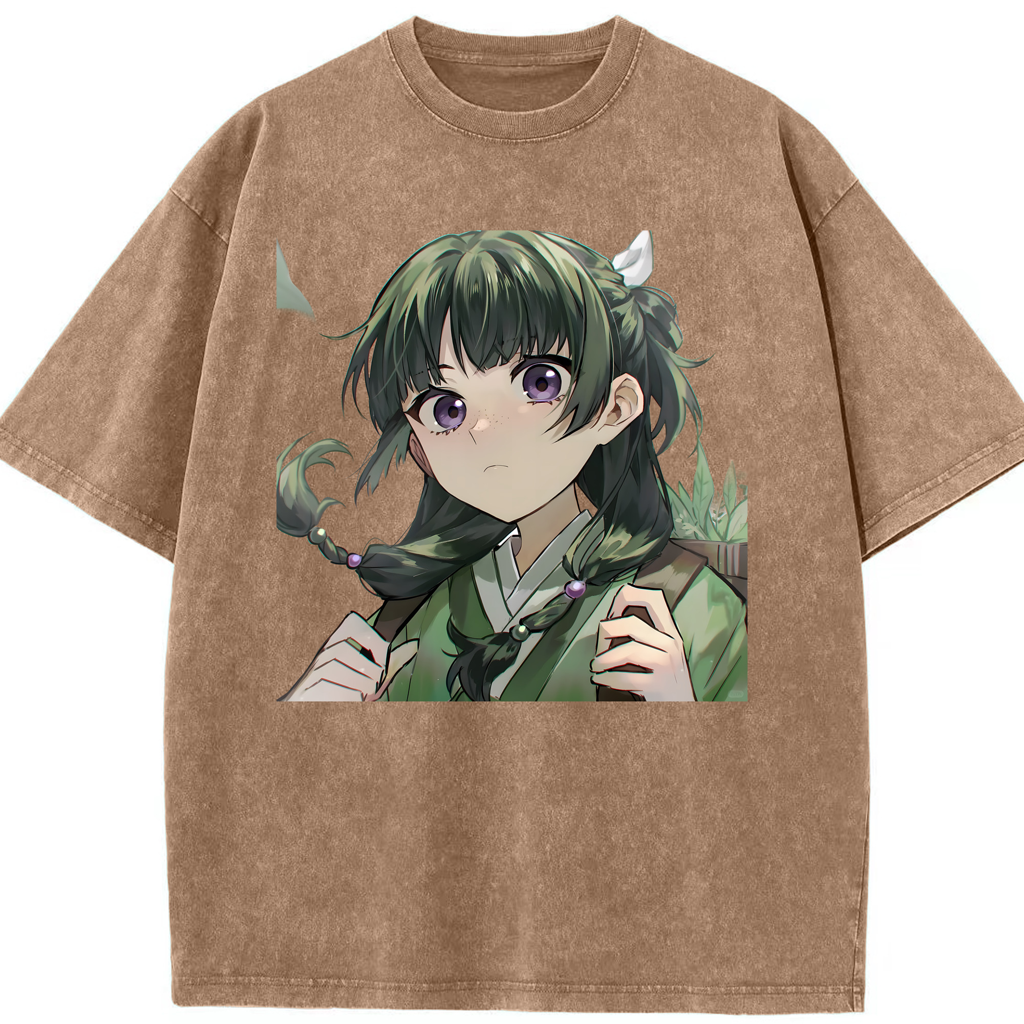 （画像用） 薬屋のひとりごと The Apothecary Diaries 綿100% ヴィンテージ風 半袖Tシャツ（フロントプリント）