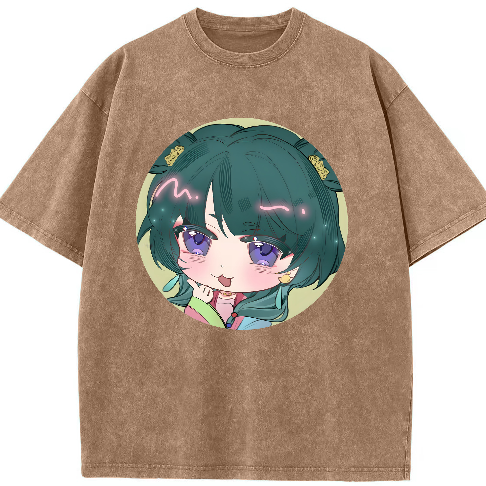 （画像用） 薬屋のひとりごと The Apothecary Diaries 綿100% ヴィンテージ風 半袖Tシャツ（フロントプリント）