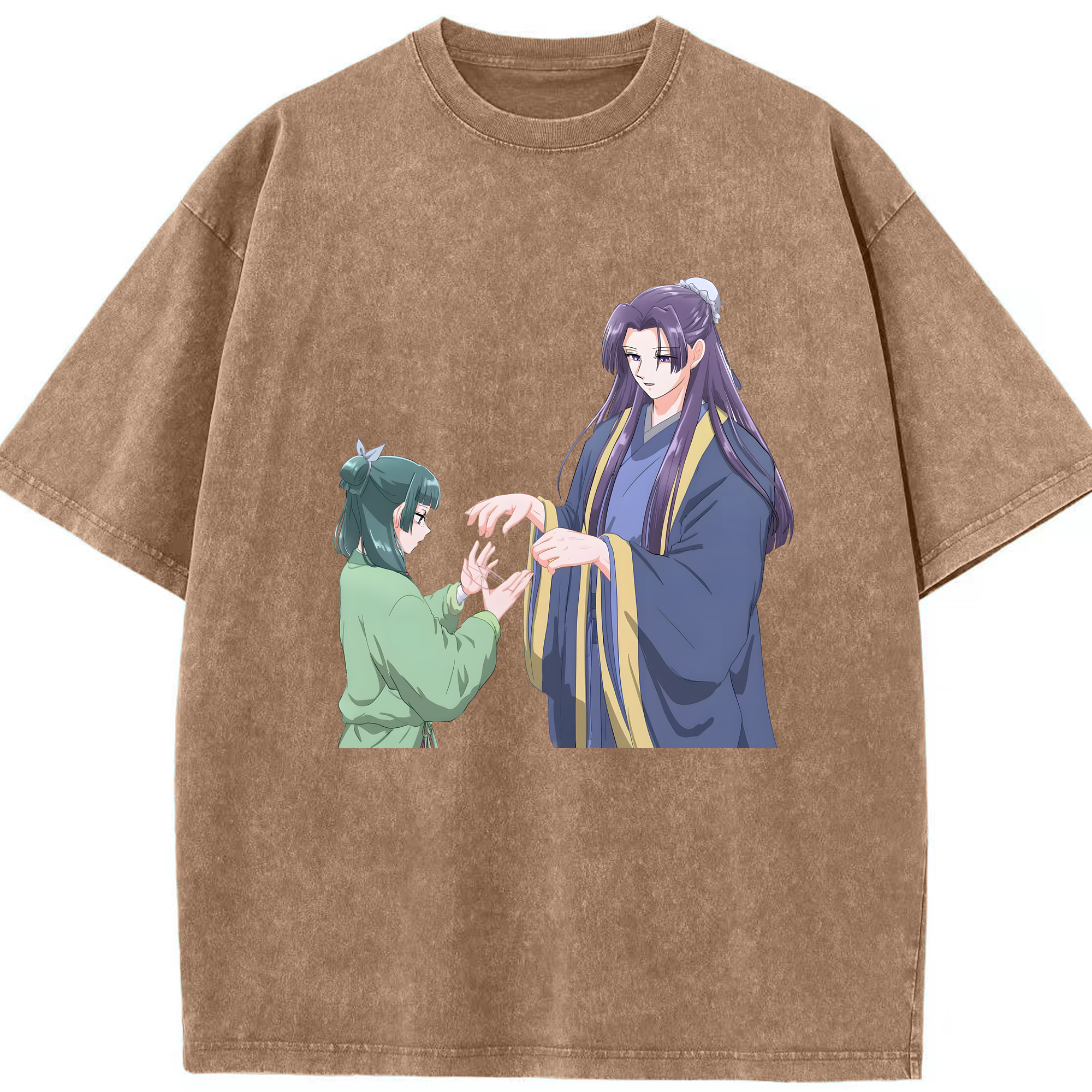 （画像用） 薬屋のひとりごと The Apothecary Diaries 綿100% ヴィンテージ風 半袖Tシャツ（フロントプリント）