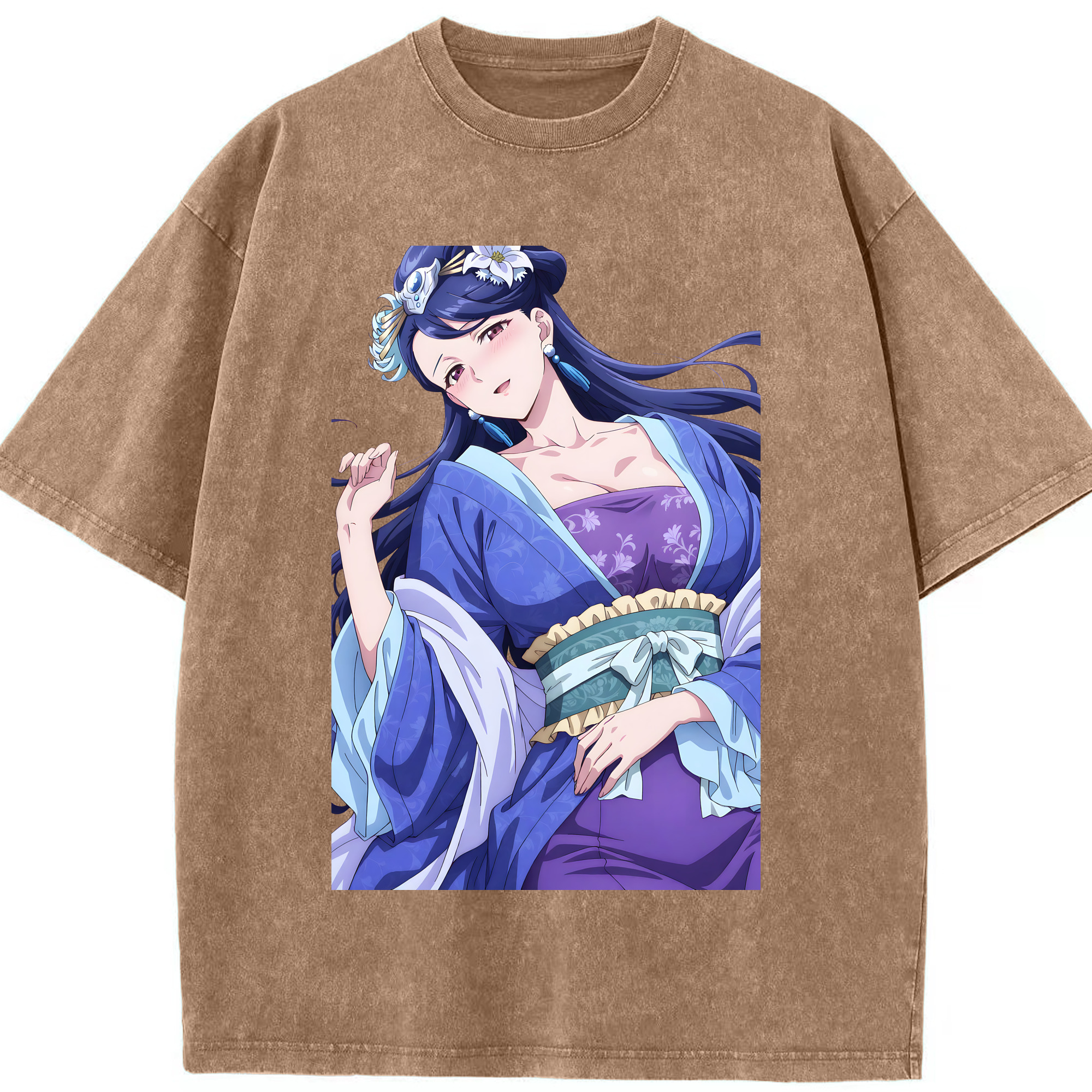 （画像用） 薬屋のひとりごと The Apothecary Diaries 綿100% ヴィンテージ風 半袖Tシャツ（フロントプリント）