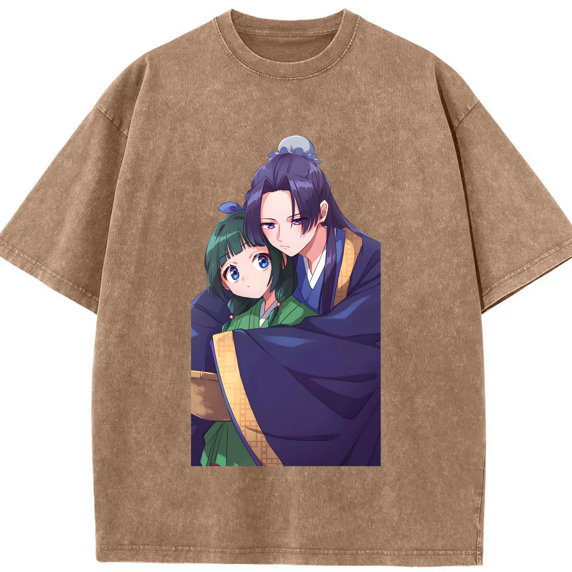 （画像用） 薬屋のひとりごと The Apothecary Diaries 綿100% ヴィンテージ風 半袖Tシャツ（フロントプリント）
