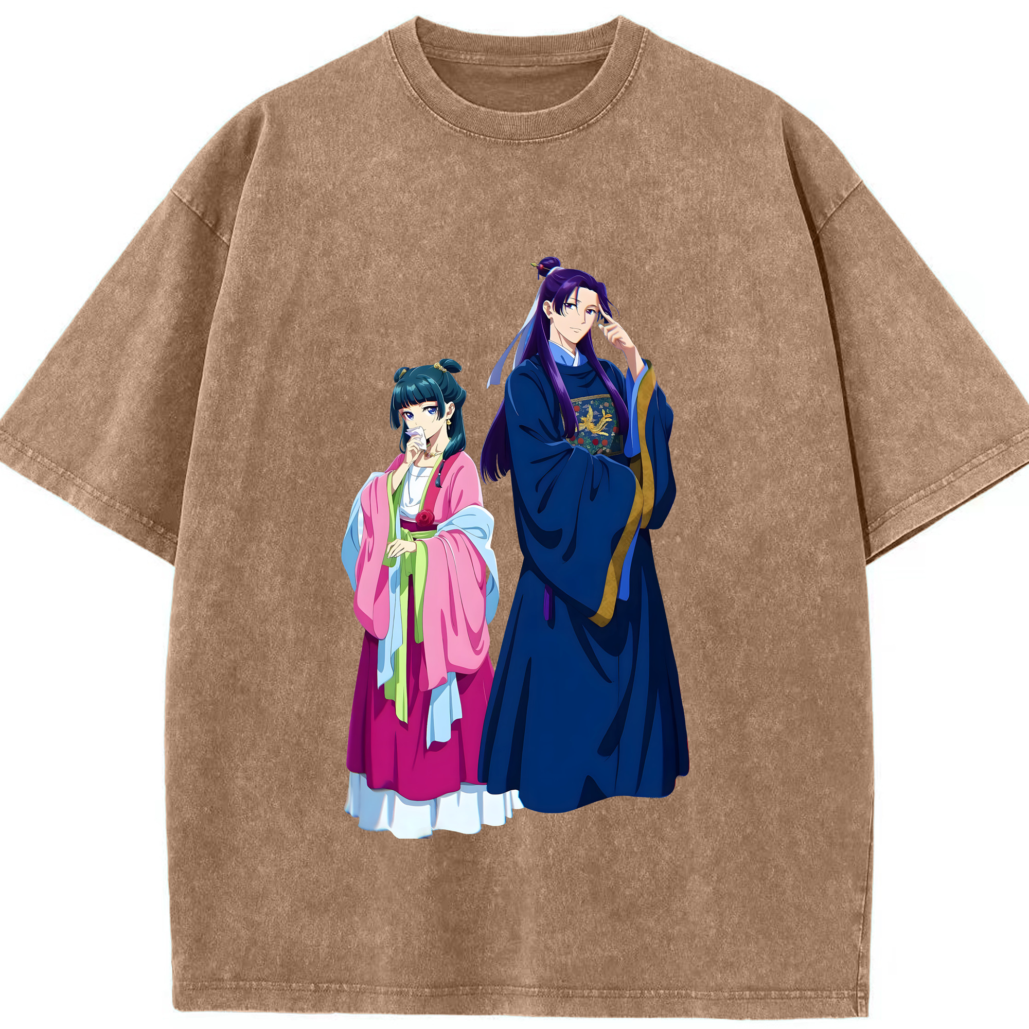 （画像用） 薬屋のひとりごと The Apothecary Diaries 綿100% ヴィンテージ風 半袖Tシャツ（フロントプリント）