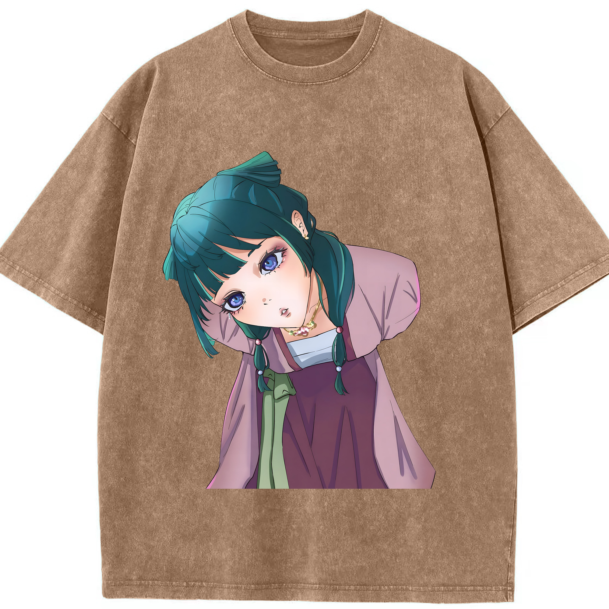 （画像用） 薬屋のひとりごと The Apothecary Diaries 綿100% ヴィンテージ風 半袖Tシャツ（フロントプリント）