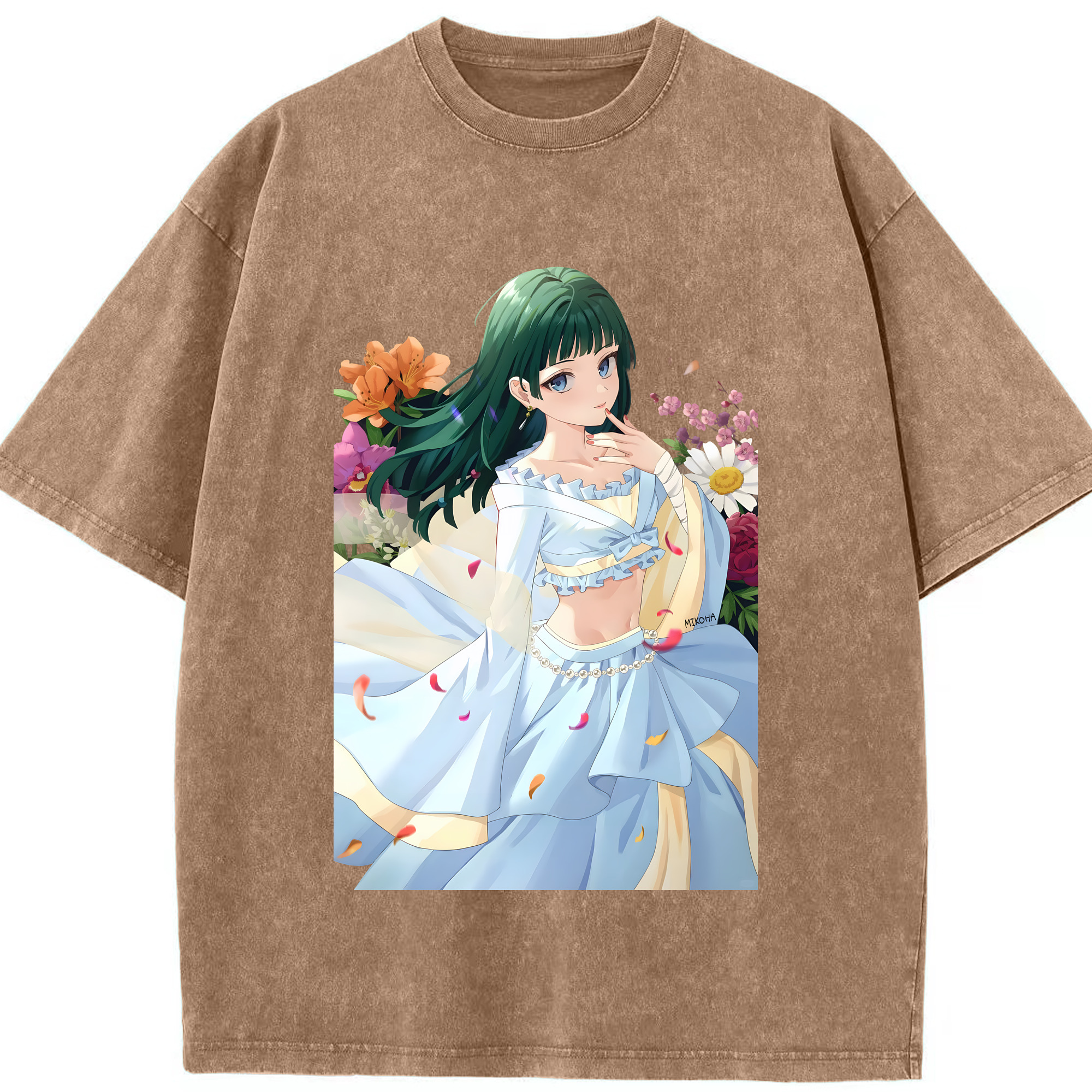 （画像用） 薬屋のひとりごと The Apothecary Diaries 綿100% ヴィンテージ風 半袖Tシャツ（フロントプリント）