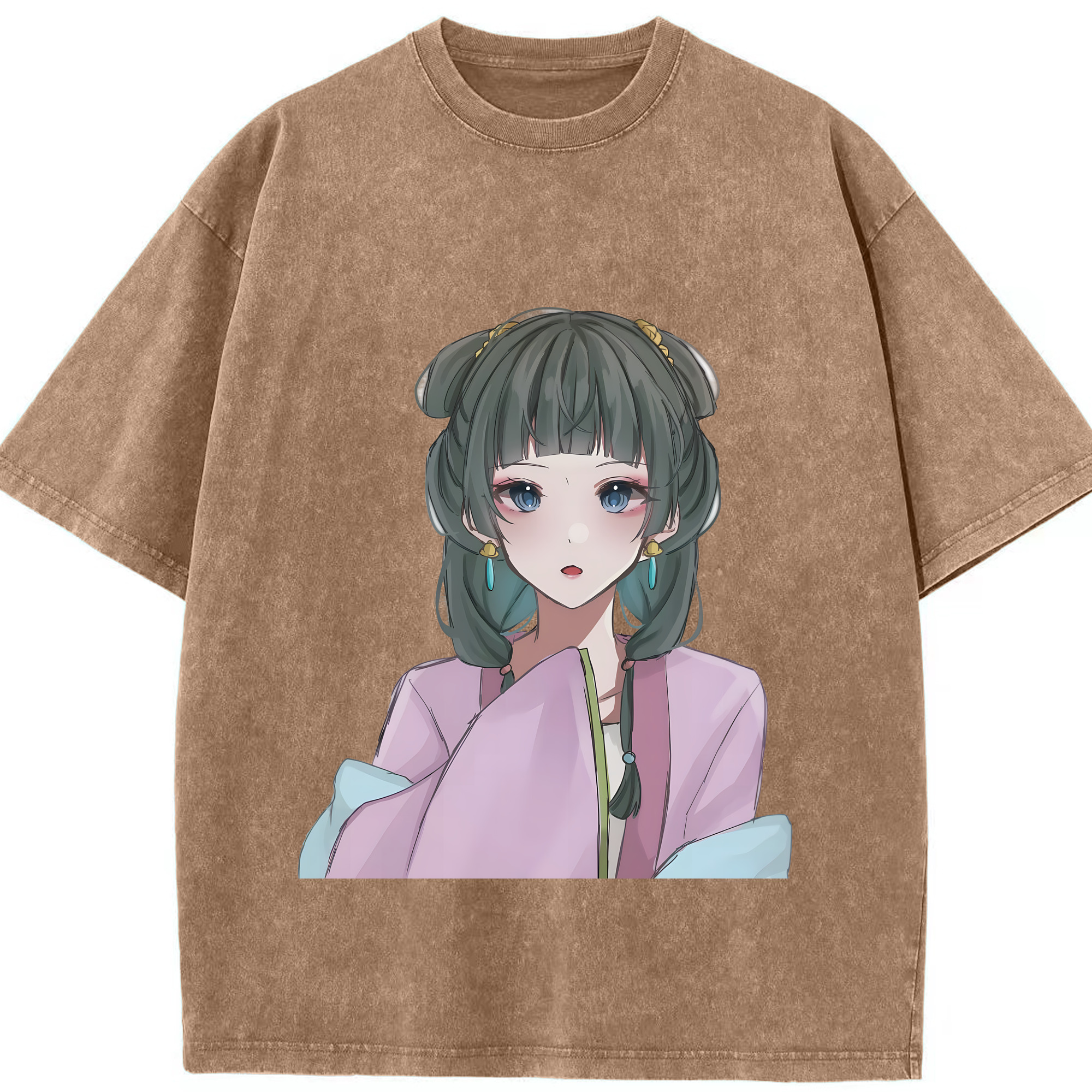 （画像用） 薬屋のひとりごと The Apothecary Diaries 綿100% ヴィンテージ風 半袖Tシャツ（フロントプリント）