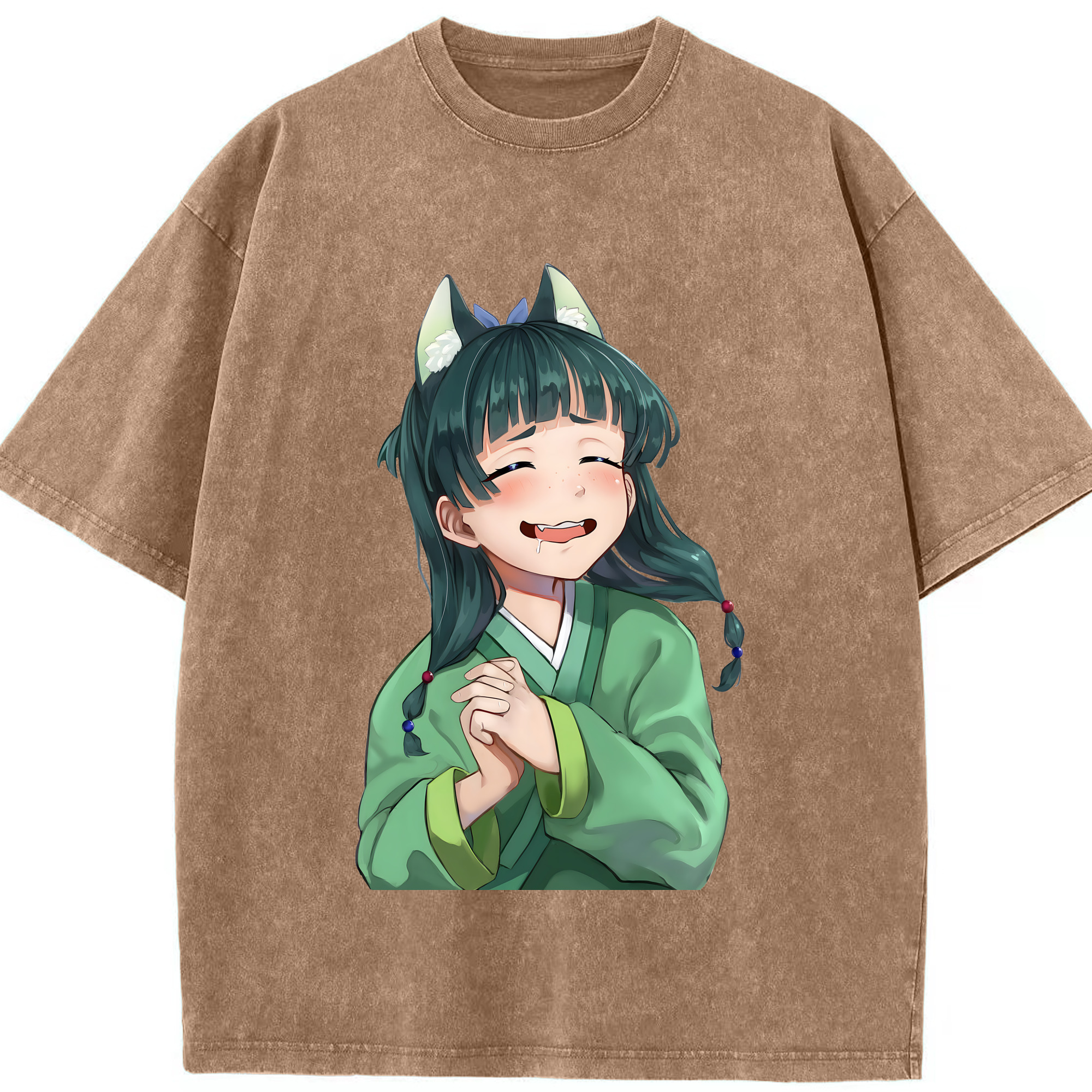 （画像用） 薬屋のひとりごと The Apothecary Diaries 綿100% ヴィンテージ風 半袖Tシャツ（フロントプリント）