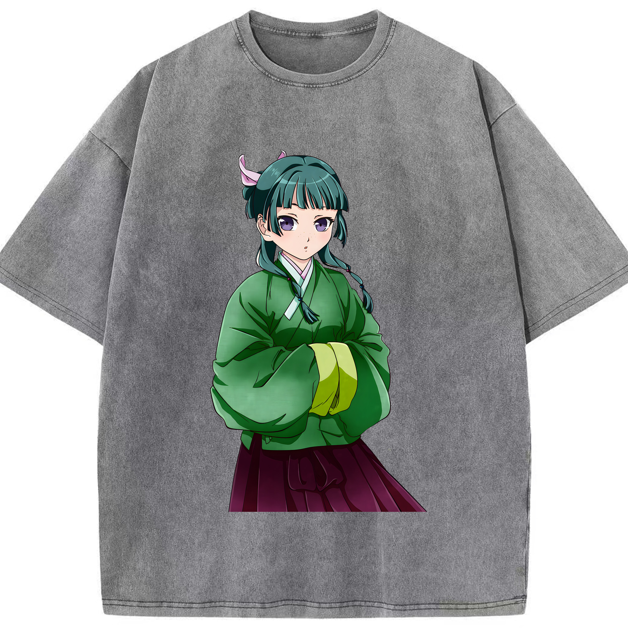 （画像用） 薬屋のひとりごと The Apothecary Diaries 綿100% ヴィンテージ風 半袖Tシャツ（フロントプリント）