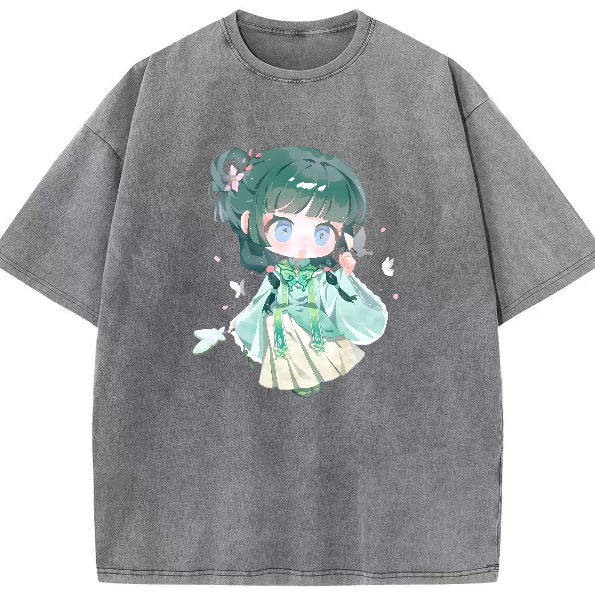 （画像用） 薬屋のひとりごと The Apothecary Diaries 綿100% ヴィンテージ風 半袖Tシャツ（フロントプリント）