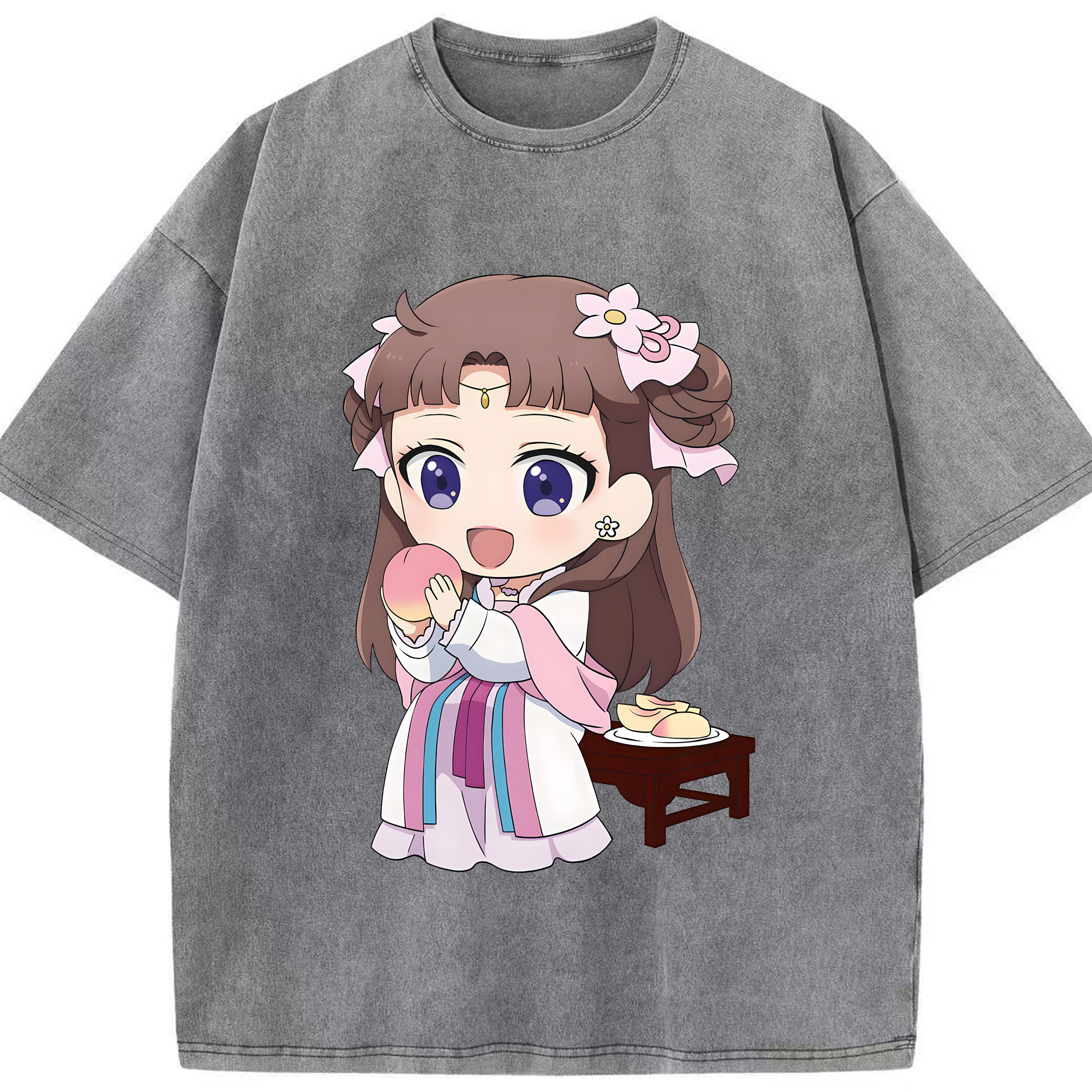 （画像用） 薬屋のひとりごと The Apothecary Diaries 綿100% ヴィンテージ風 半袖Tシャツ（フロントプリント）