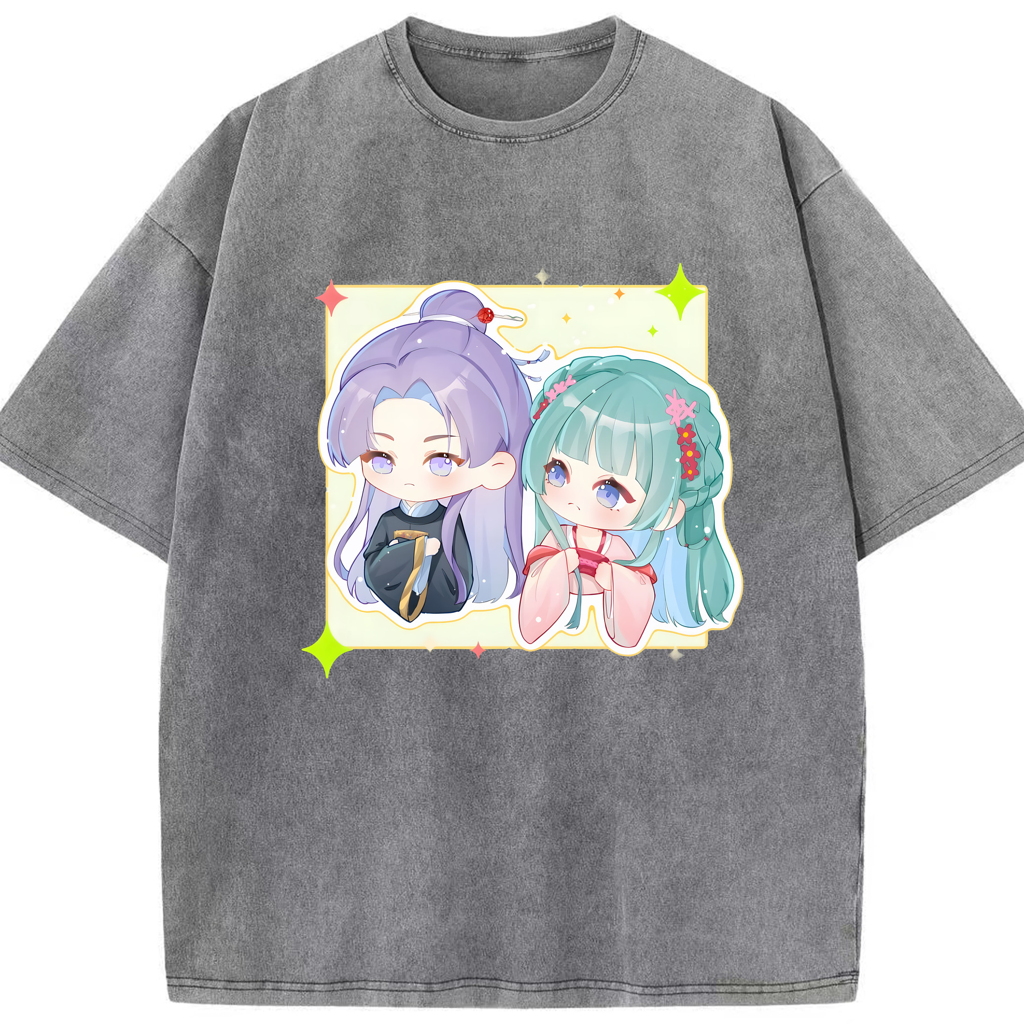 （画像用） 薬屋のひとりごと The Apothecary Diaries 綿100% ヴィンテージ風 半袖Tシャツ（フロントプリント）