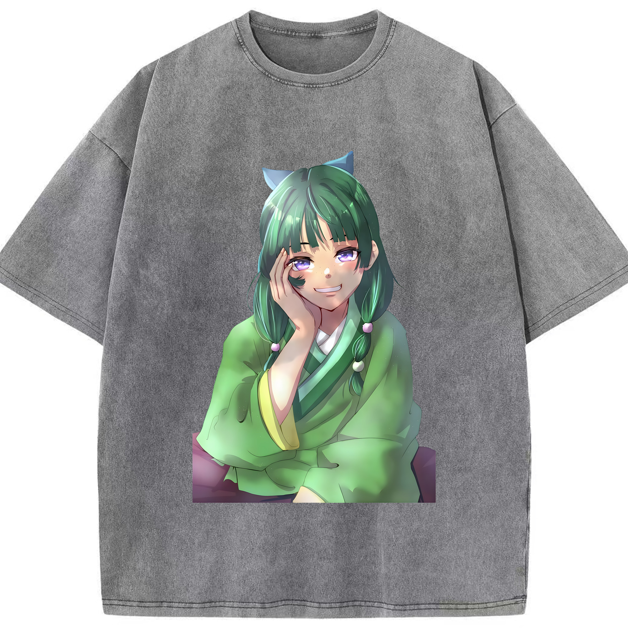 （画像用） 薬屋のひとりごと The Apothecary Diaries 綿100% ヴィンテージ風 半袖Tシャツ（フロントプリント）