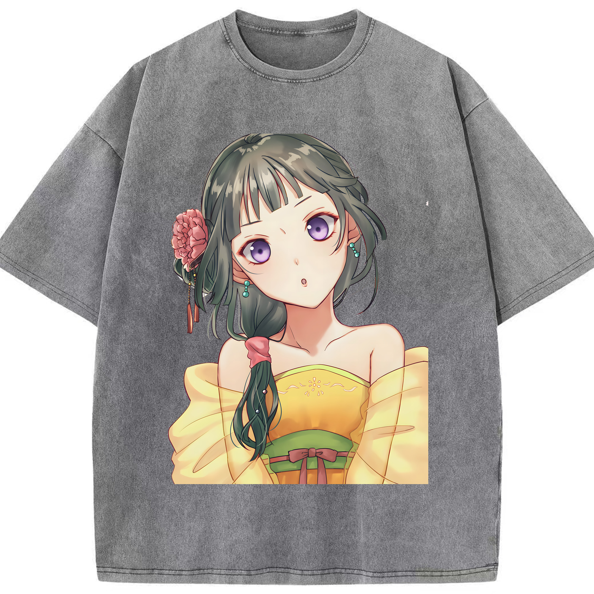 （画像用） 薬屋のひとりごと The Apothecary Diaries 綿100% ヴィンテージ風 半袖Tシャツ（フロントプリント）
