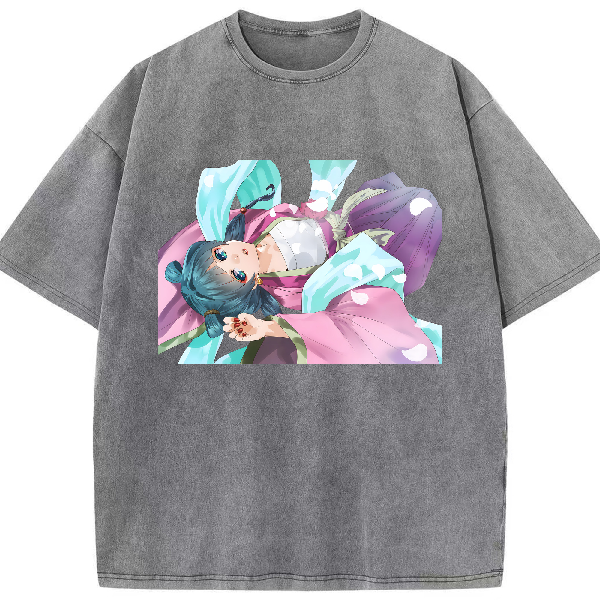 （画像用） 薬屋のひとりごと The Apothecary Diaries 綿100% ヴィンテージ風 半袖Tシャツ（フロントプリント）
