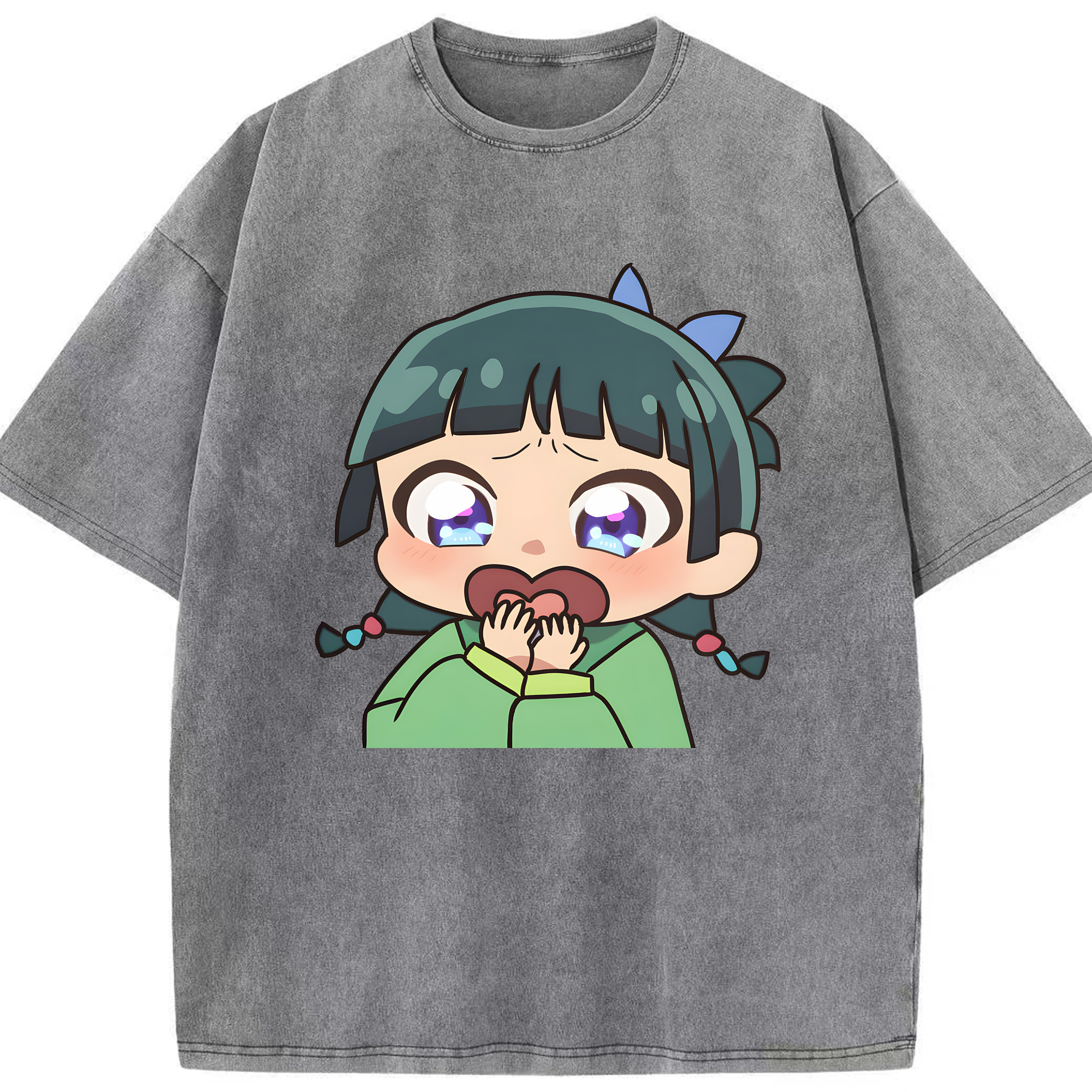 （画像用） 薬屋のひとりごと The Apothecary Diaries 綿100% ヴィンテージ風 半袖Tシャツ（フロントプリント）