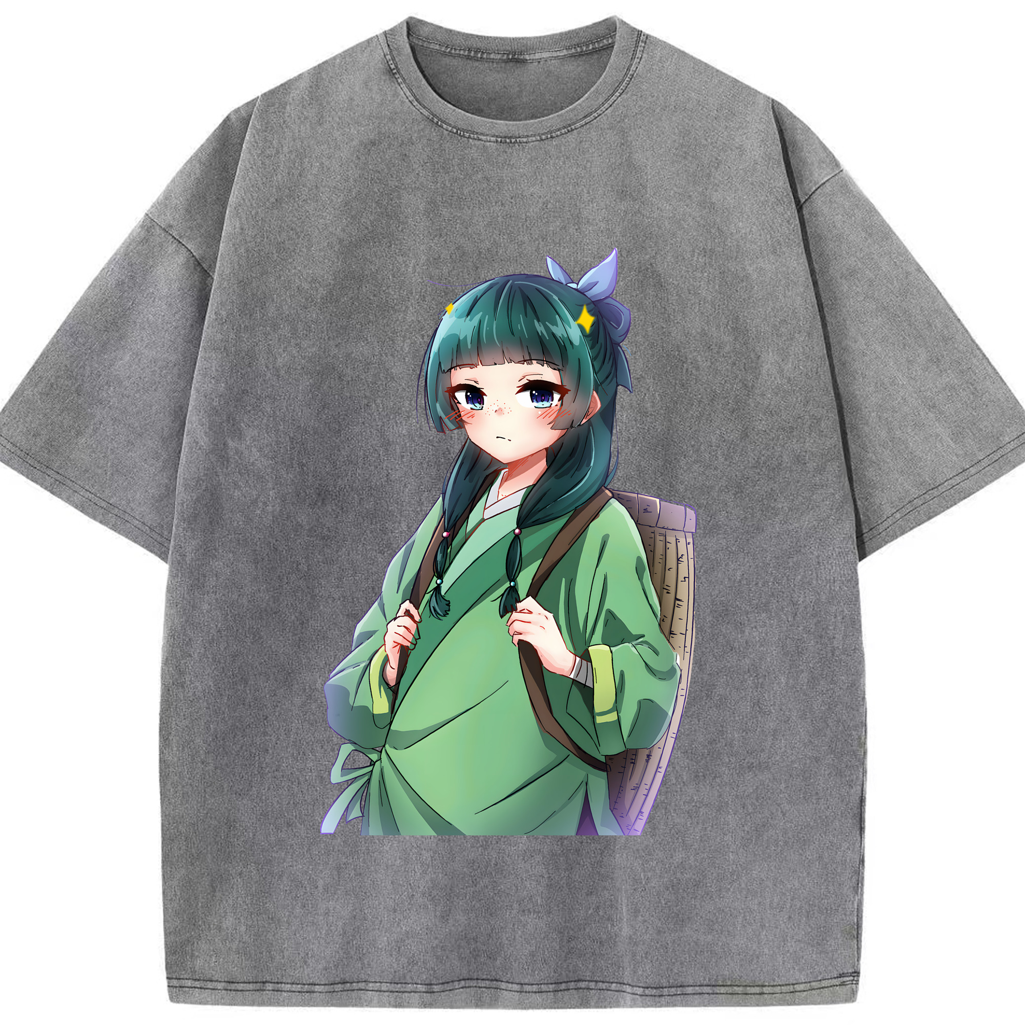 （画像用） 薬屋のひとりごと The Apothecary Diaries 綿100% ヴィンテージ風 半袖Tシャツ（フロントプリント）