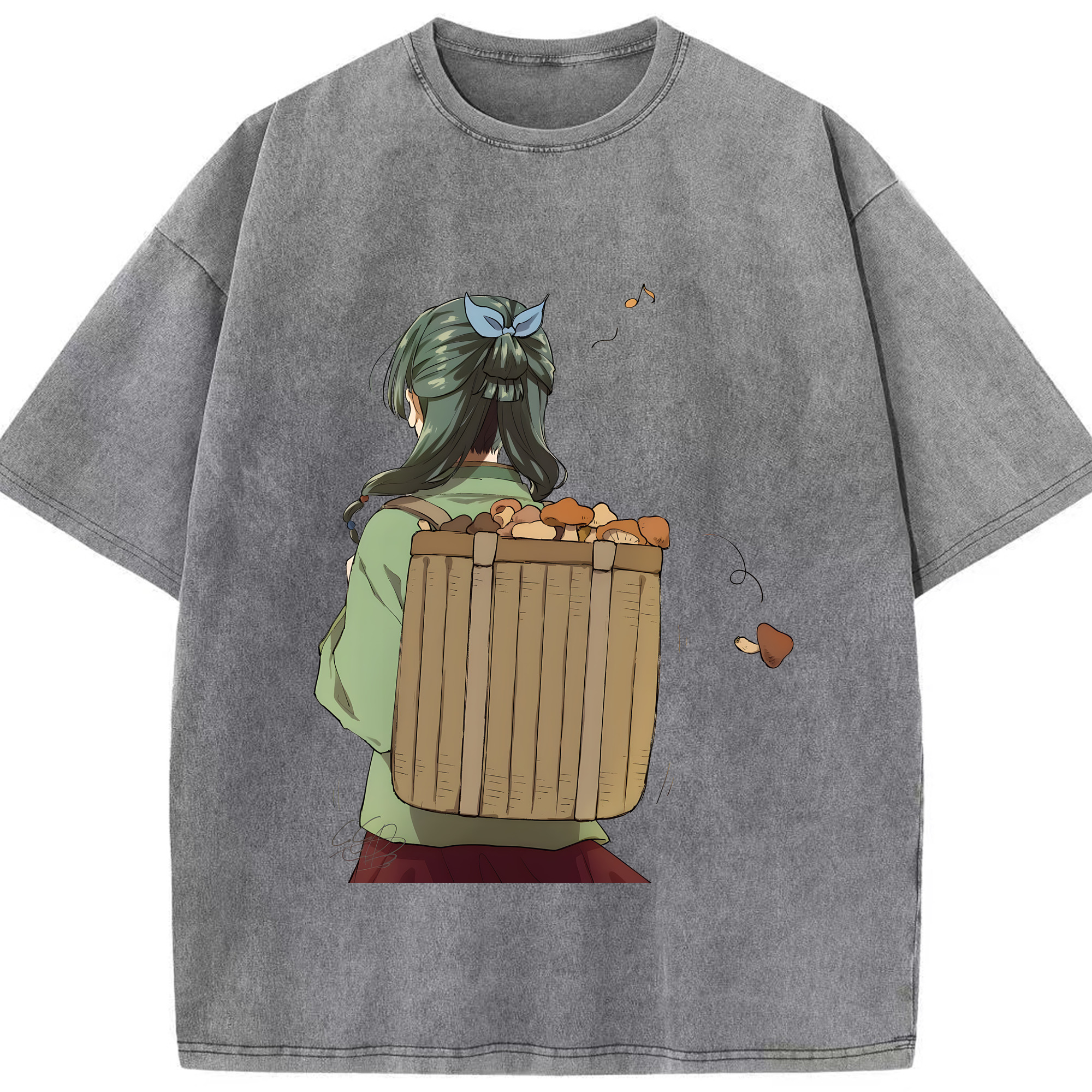 （画像用） 薬屋のひとりごと The Apothecary Diaries 綿100% ヴィンテージ風 半袖Tシャツ（フロントプリント）