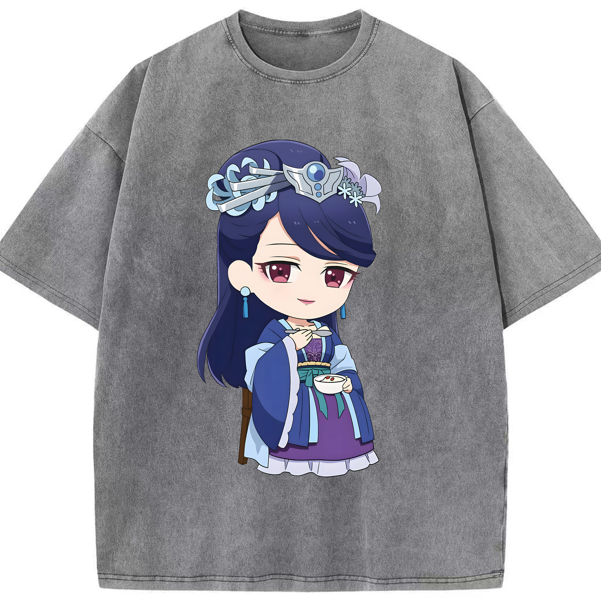 （画像用） 薬屋のひとりごと The Apothecary Diaries 綿100% ヴィンテージ風 半袖Tシャツ（フロントプリント）