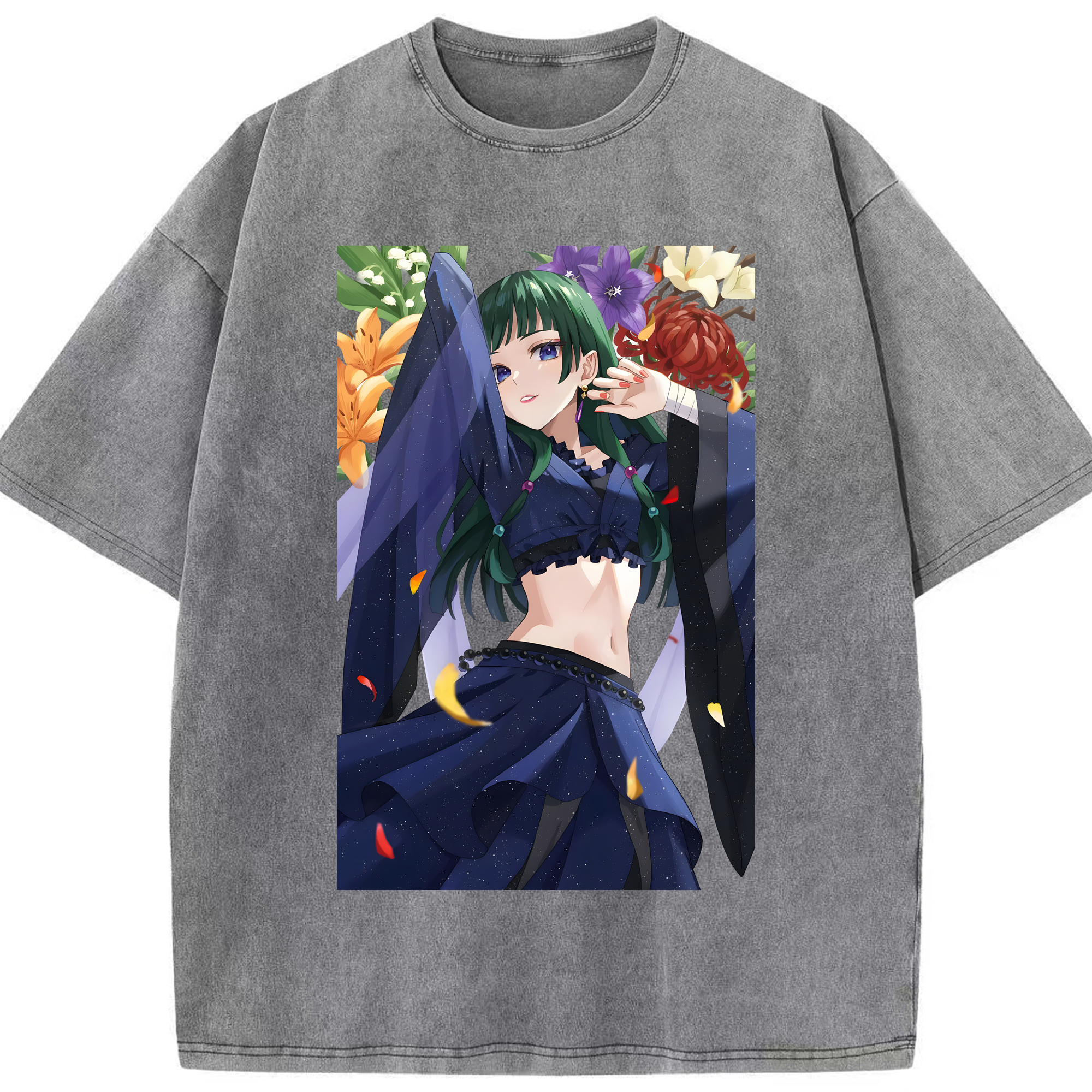 （画像用） 薬屋のひとりごと The Apothecary Diaries 綿100% ヴィンテージ風 半袖Tシャツ（フロントプリント）