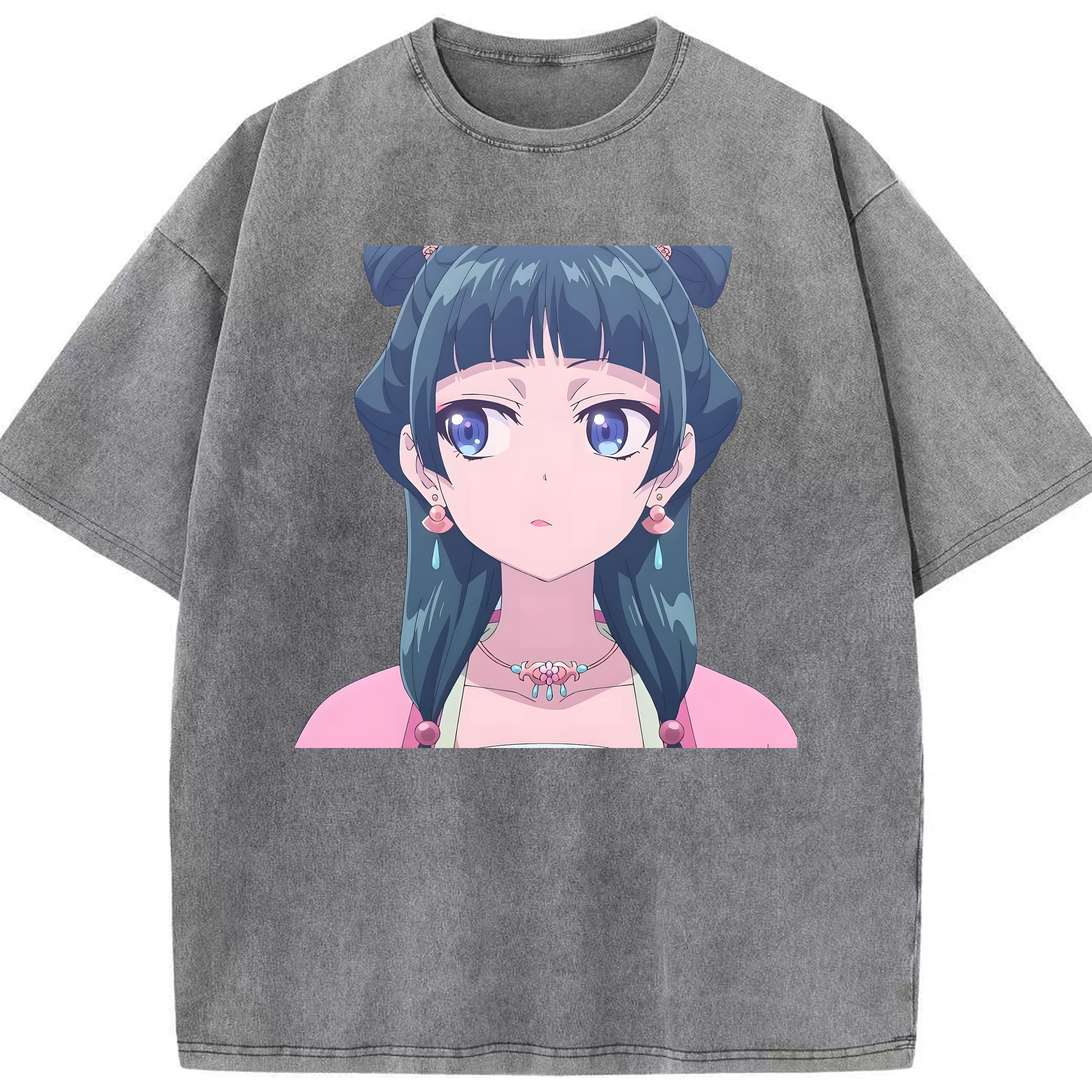 （画像用） 薬屋のひとりごと The Apothecary Diaries 綿100% ヴィンテージ風 半袖Tシャツ（フロントプリント）