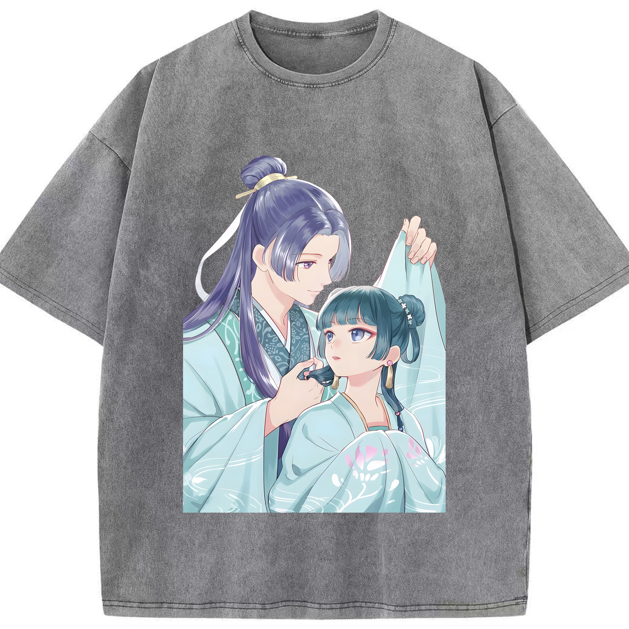 （画像用） 薬屋のひとりごと The Apothecary Diaries 綿100% ヴィンテージ風 半袖Tシャツ（フロントプリント）