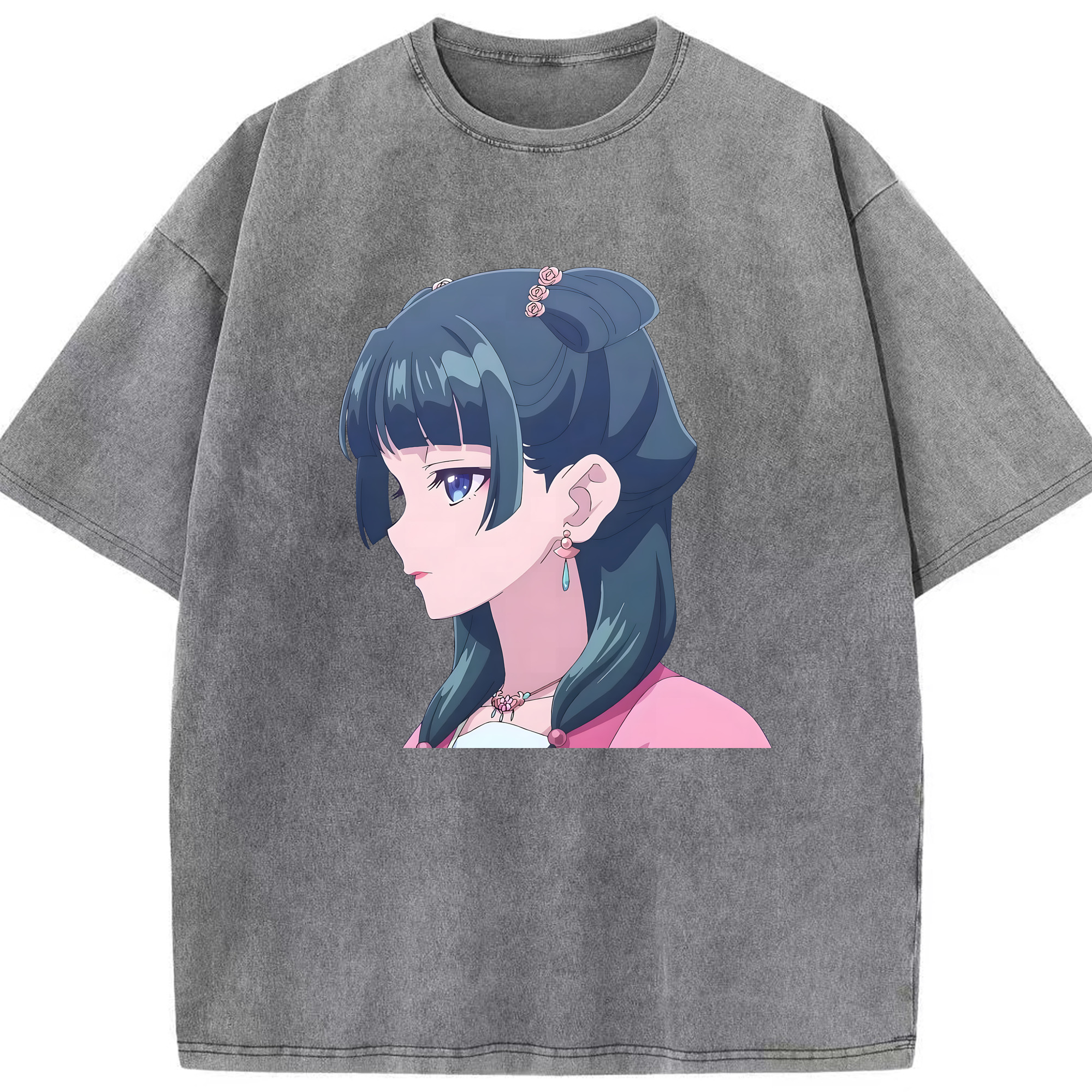 （画像用） 薬屋のひとりごと The Apothecary Diaries 綿100% ヴィンテージ風 半袖Tシャツ（フロントプリント）