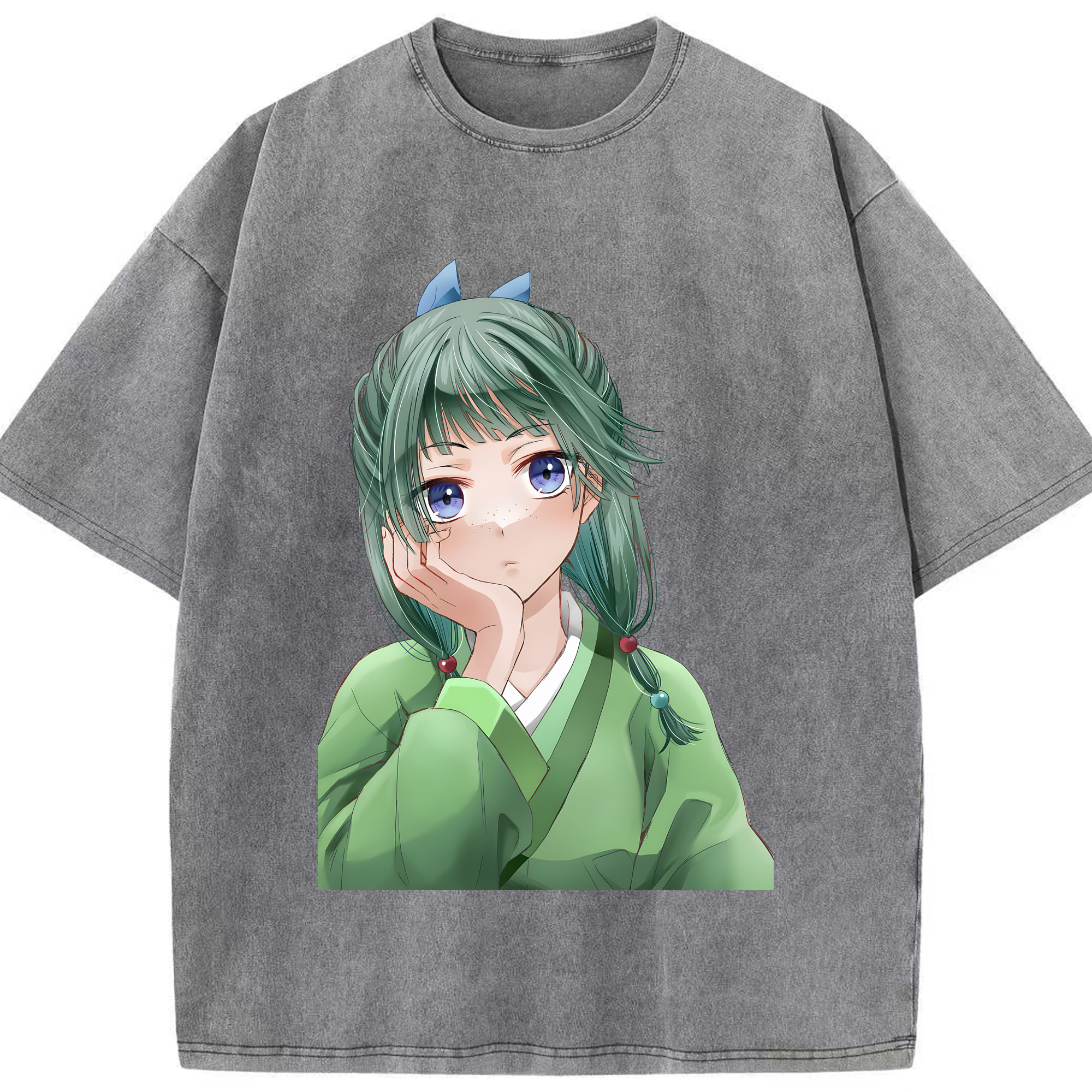 （画像用） 薬屋のひとりごと The Apothecary Diaries 綿100% ヴィンテージ風 半袖Tシャツ（フロントプリント）