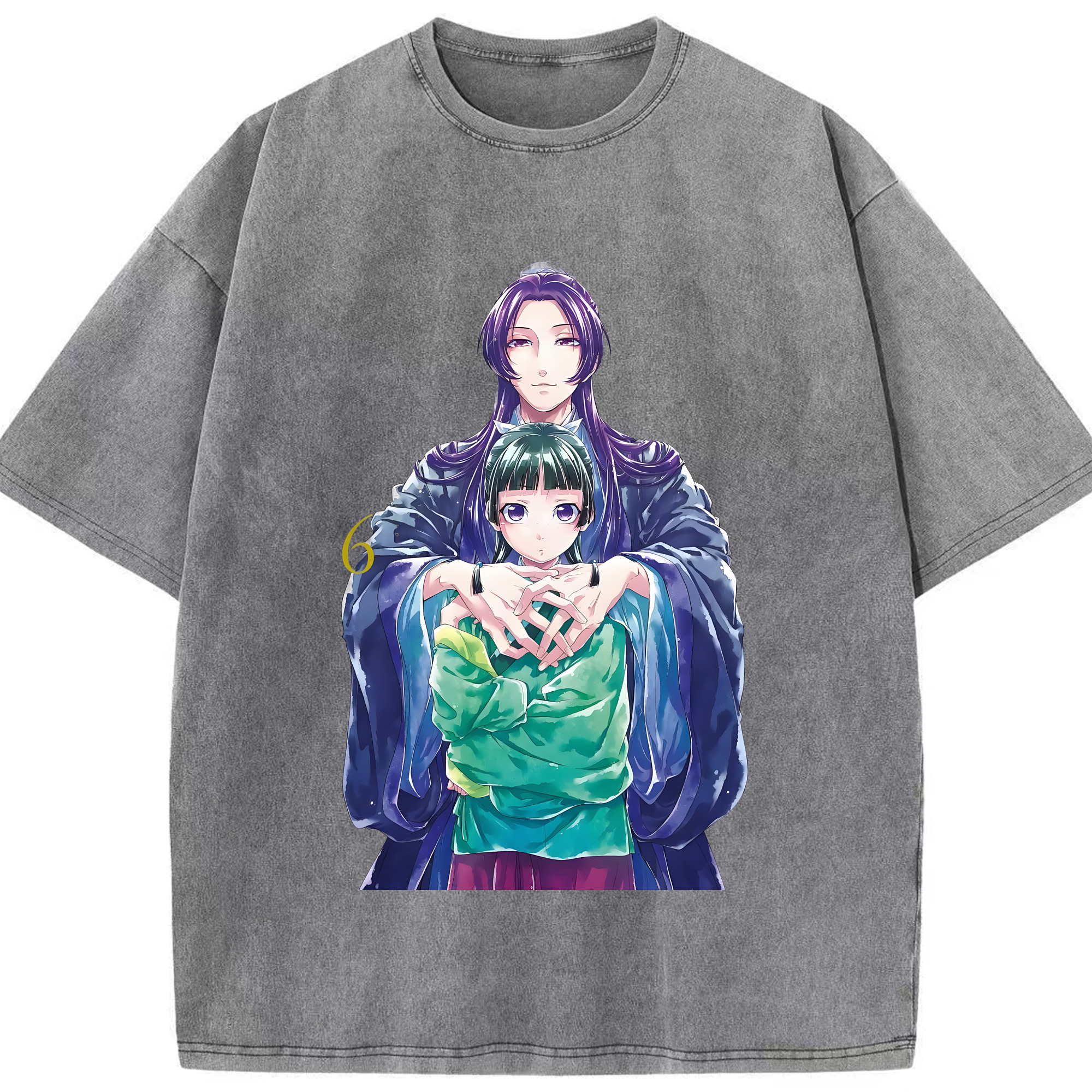 （画像用） 薬屋のひとりごと The Apothecary Diaries 綿100% ヴィンテージ風 半袖Tシャツ（フロントプリント）