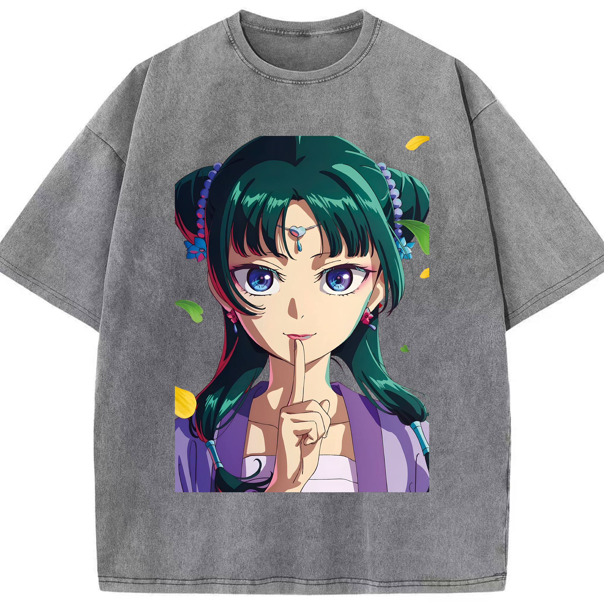 （画像用） 薬屋のひとりごと The Apothecary Diaries 綿100% ヴィンテージ風 半袖Tシャツ（フロントプリント）
