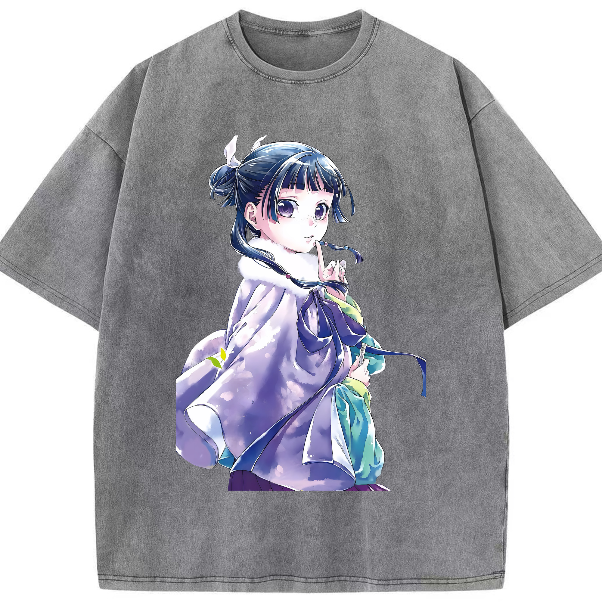 （画像用） 薬屋のひとりごと The Apothecary Diaries 綿100% ヴィンテージ風 半袖Tシャツ（フロントプリント）