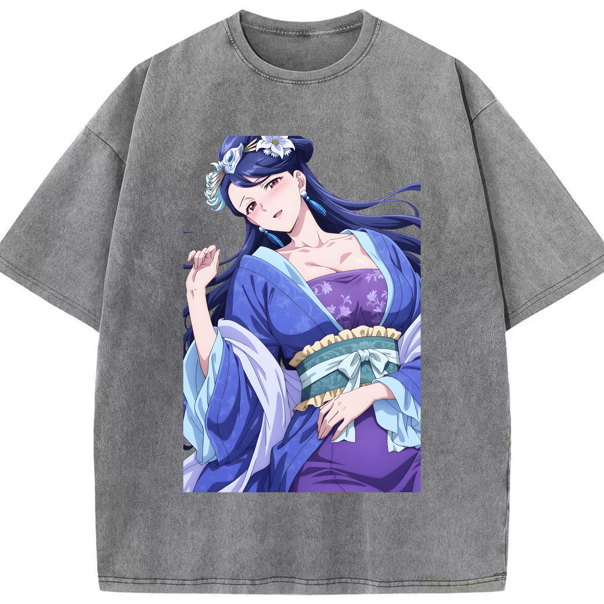 （画像用） 薬屋のひとりごと The Apothecary Diaries 綿100% ヴィンテージ風 半袖Tシャツ（フロントプリント）
