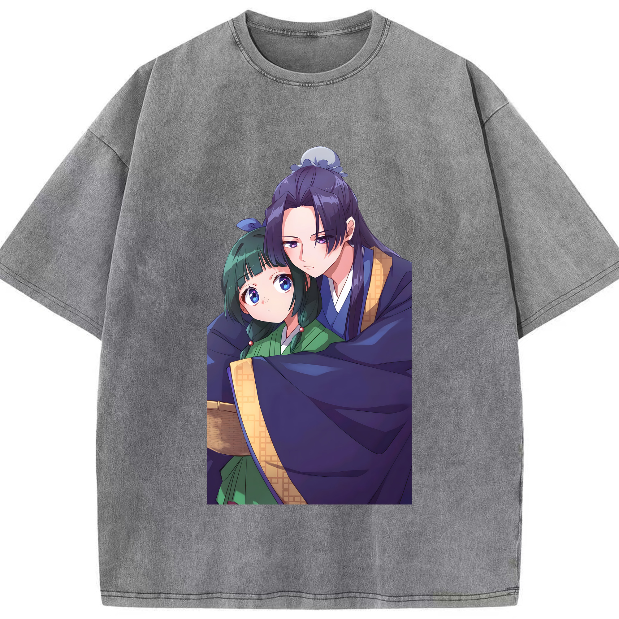 （画像用） 薬屋のひとりごと The Apothecary Diaries 綿100% ヴィンテージ風 半袖Tシャツ（フロントプリント）