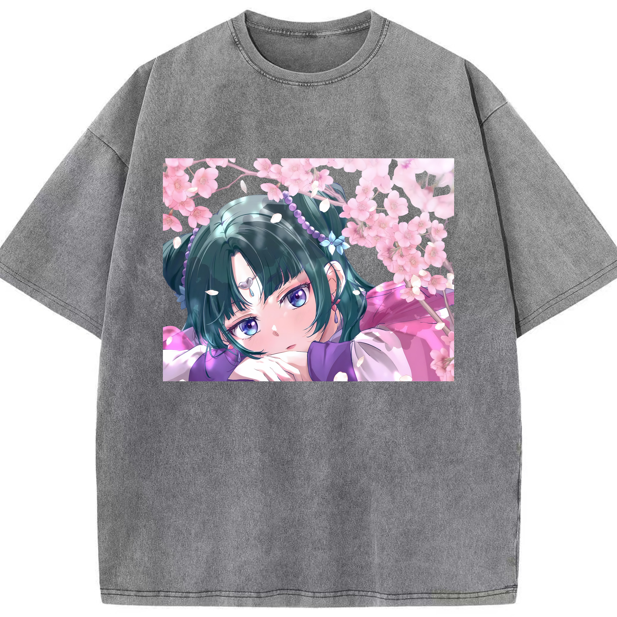 （画像用） 薬屋のひとりごと The Apothecary Diaries 綿100% ヴィンテージ風 半袖Tシャツ（フロントプリント）
