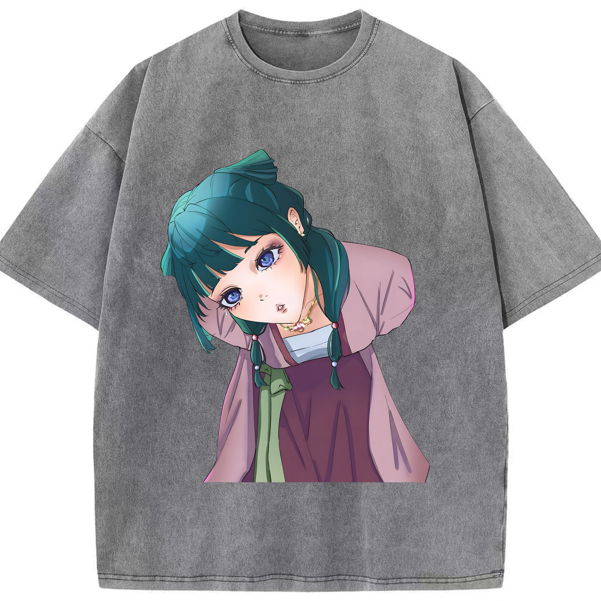 （画像用） 薬屋のひとりごと The Apothecary Diaries 綿100% ヴィンテージ風 半袖Tシャツ（フロントプリント）
