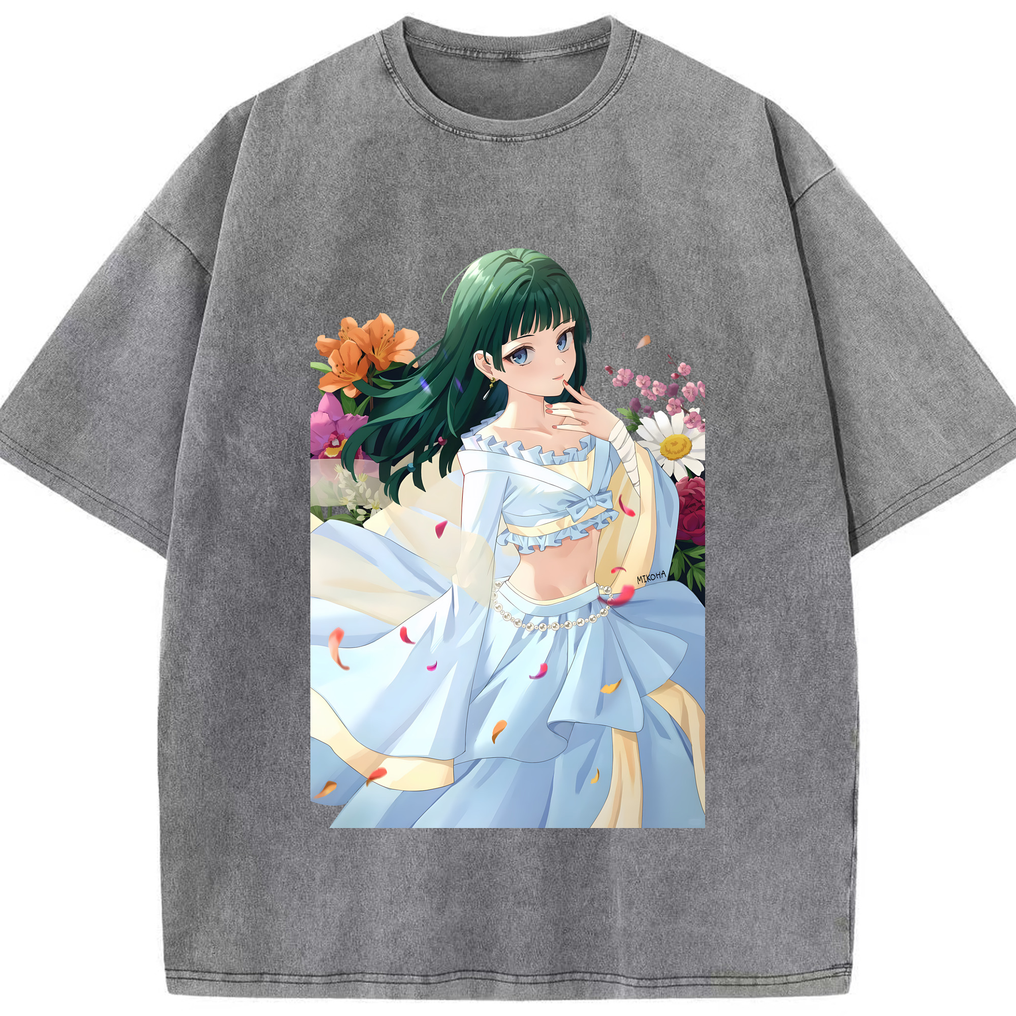 （画像用） 薬屋のひとりごと The Apothecary Diaries 綿100% ヴィンテージ風 半袖Tシャツ（フロントプリント）