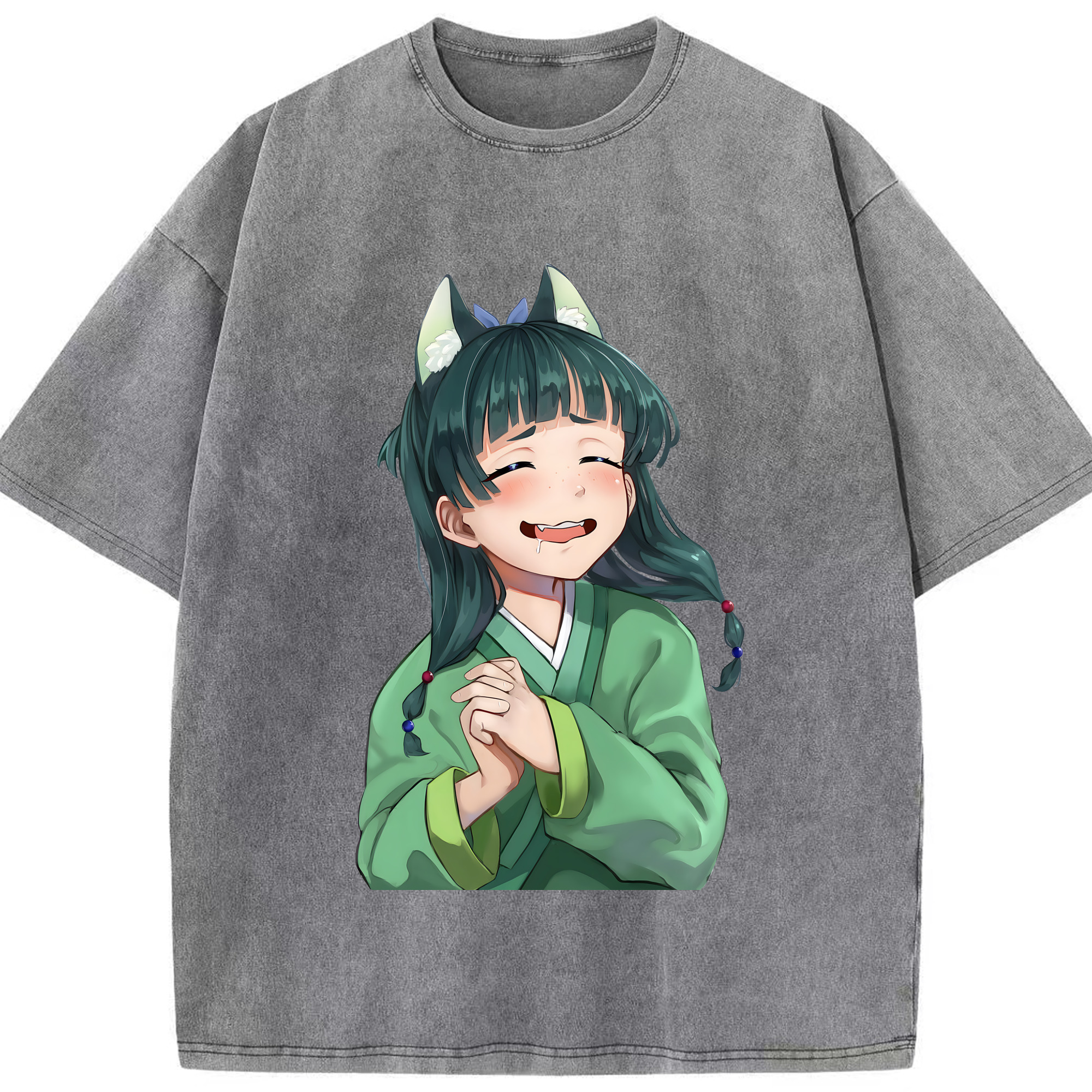 （画像用） 薬屋のひとりごと The Apothecary Diaries 綿100% ヴィンテージ風 半袖Tシャツ（フロントプリント）