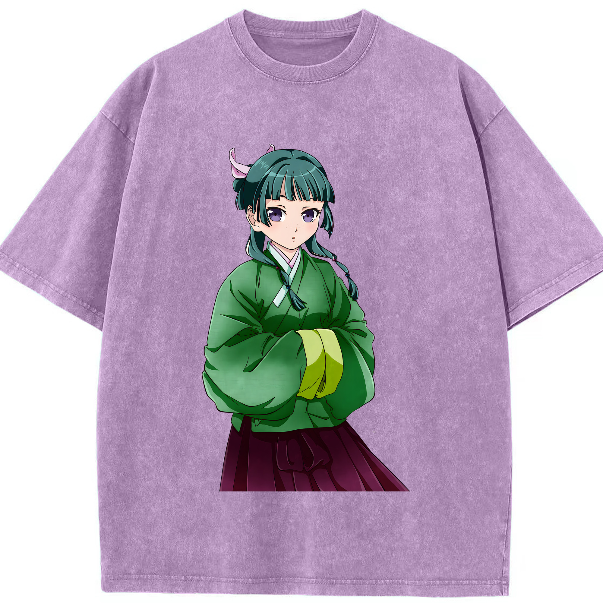 （画像用） 薬屋のひとりごと The Apothecary Diaries 綿100% ヴィンテージ風 半袖Tシャツ（フロントプリント）