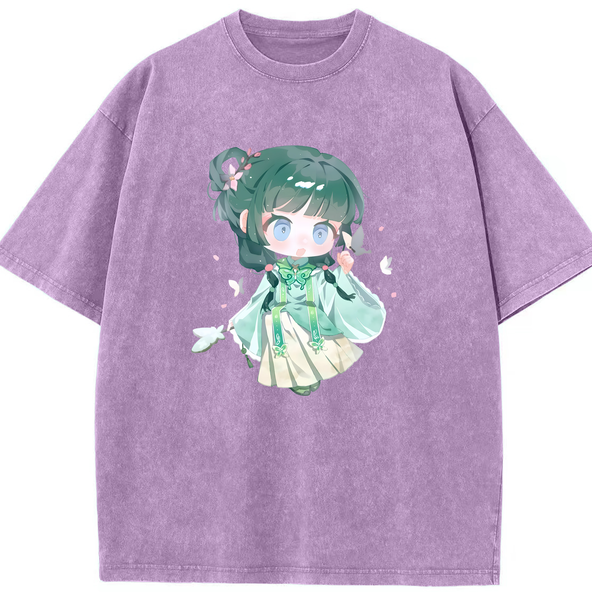 （画像用） 薬屋のひとりごと The Apothecary Diaries 綿100% ヴィンテージ風 半袖Tシャツ（フロントプリント）