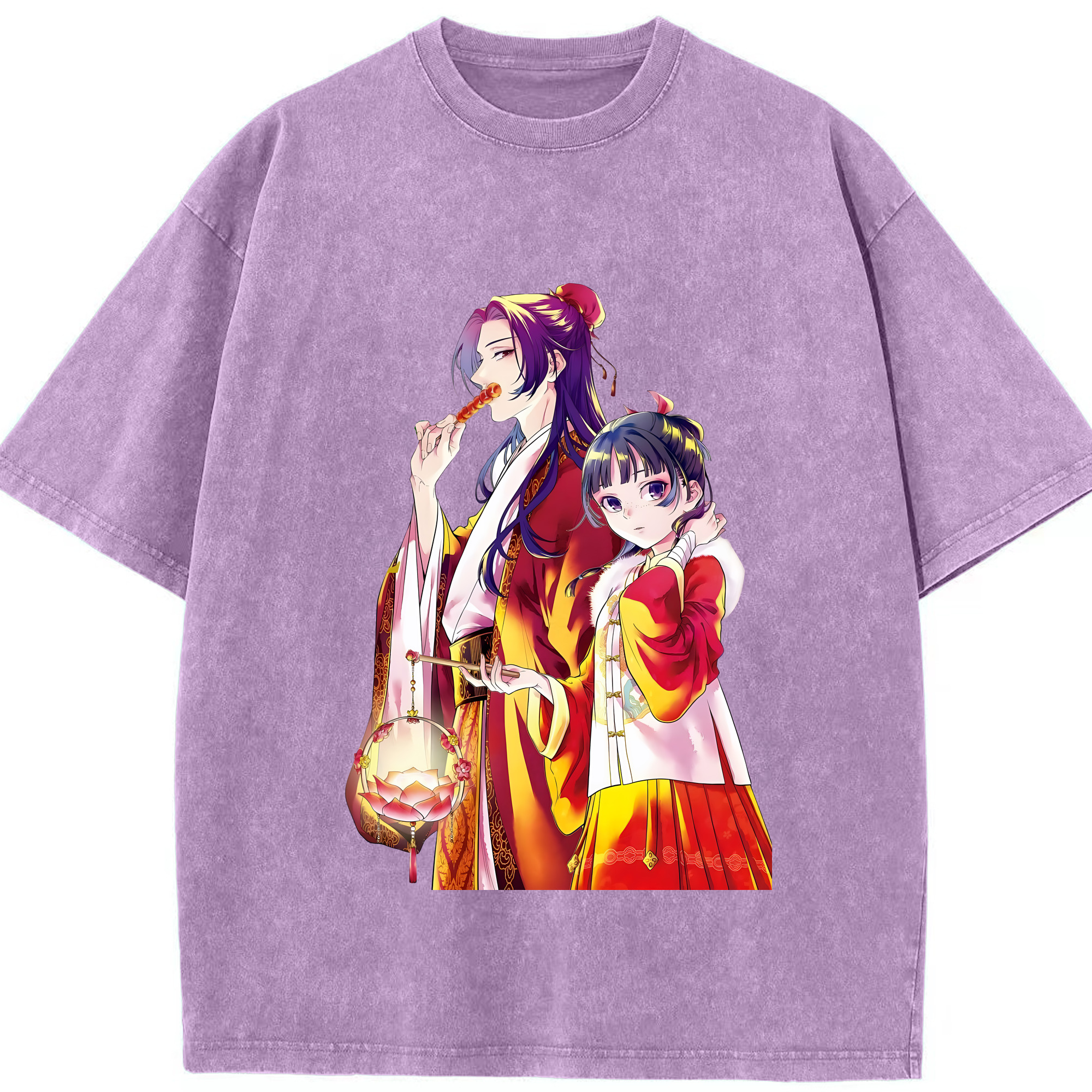 （画像用） 薬屋のひとりごと The Apothecary Diaries 綿100% ヴィンテージ風 半袖Tシャツ（フロントプリント）