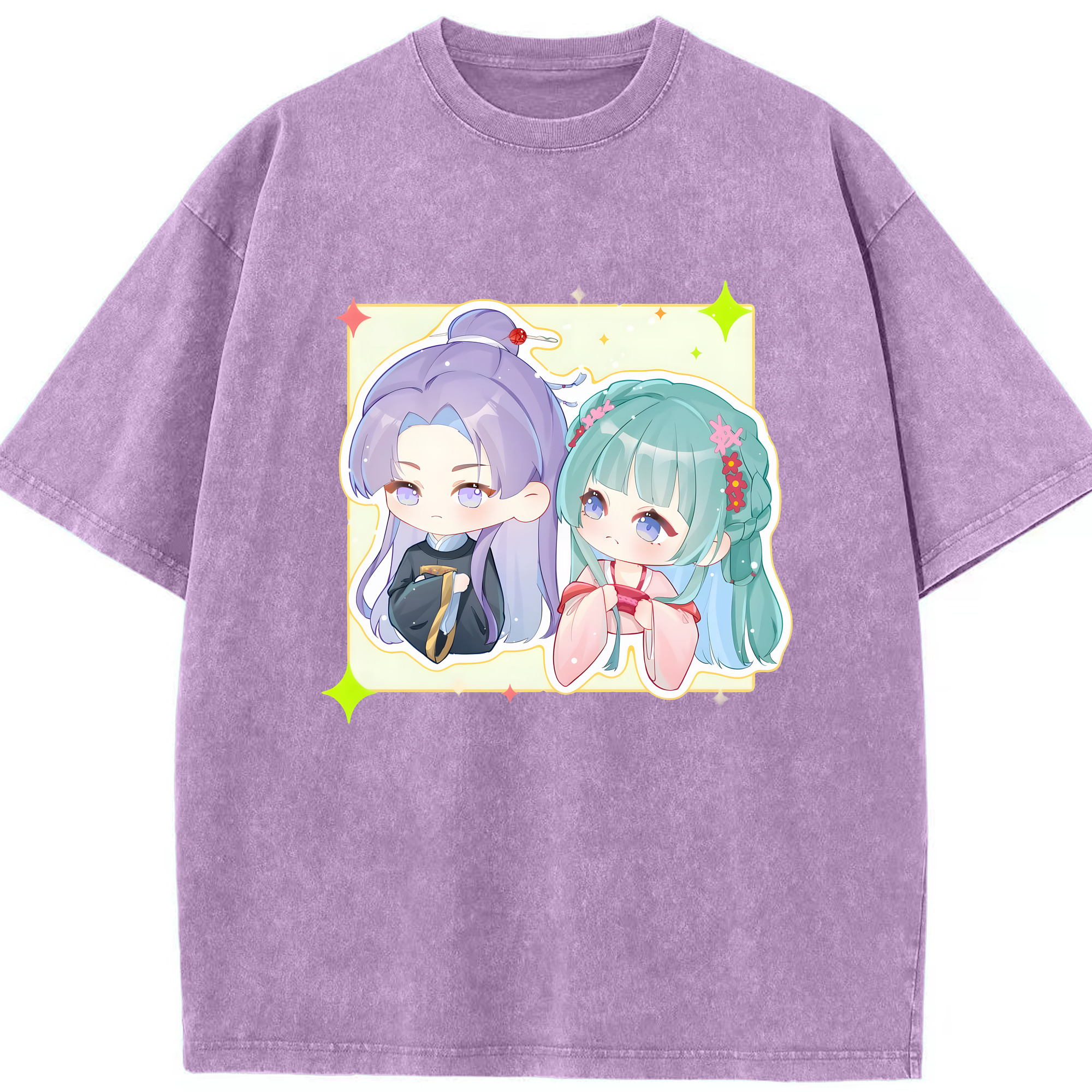 （画像用） 薬屋のひとりごと The Apothecary Diaries 綿100% ヴィンテージ風 半袖Tシャツ（フロントプリント）