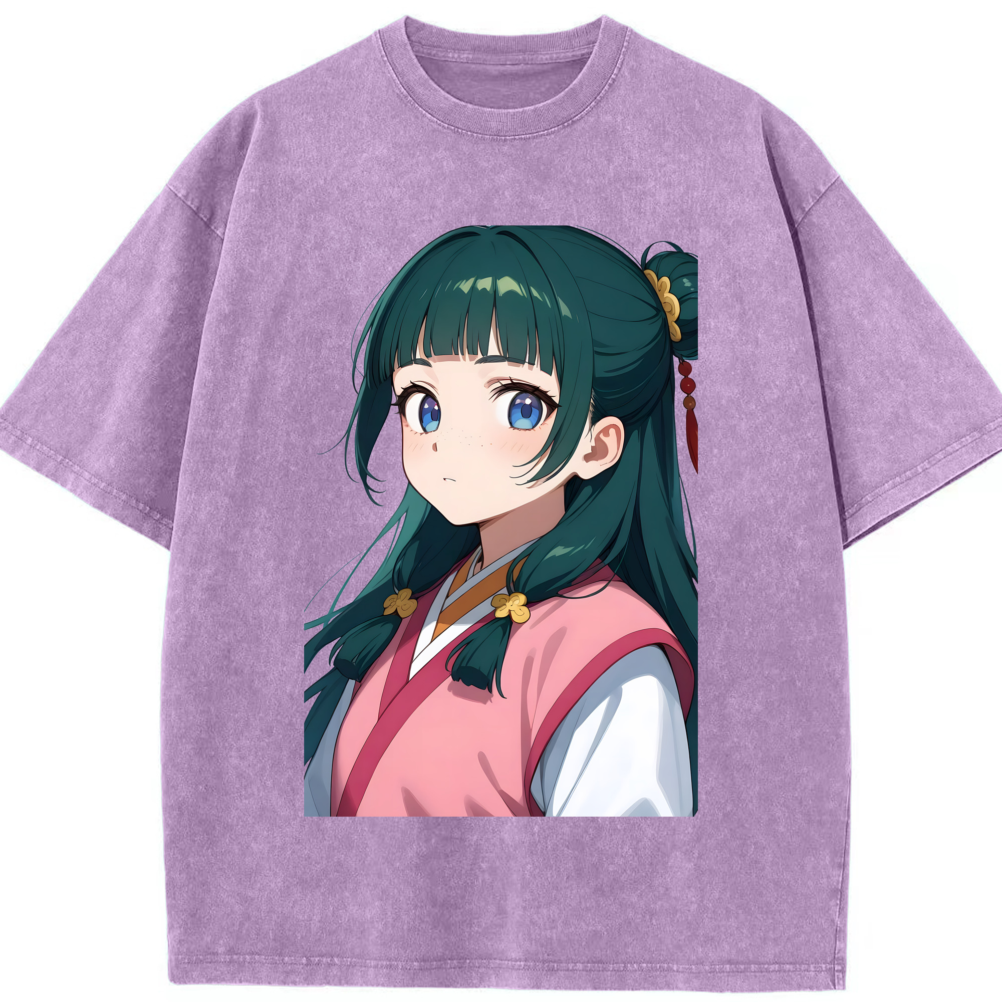 （画像用） 薬屋のひとりごと The Apothecary Diaries 綿100% ヴィンテージ風 半袖Tシャツ（フロントプリント）