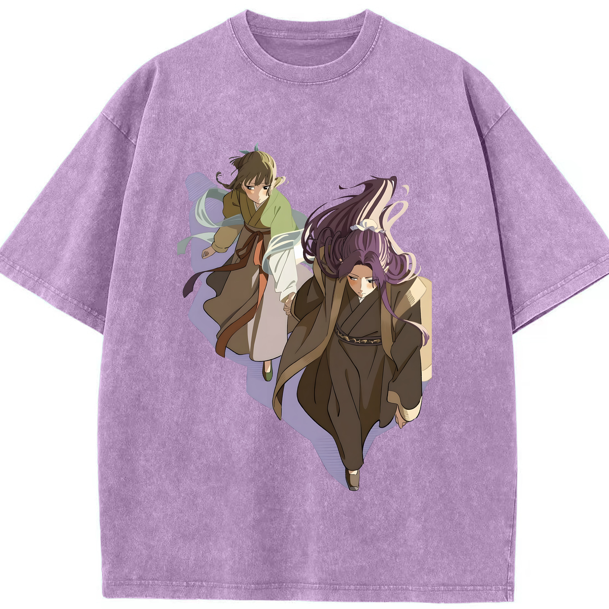 （画像用） 薬屋のひとりごと The Apothecary Diaries 綿100% ヴィンテージ風 半袖Tシャツ（フロントプリント）