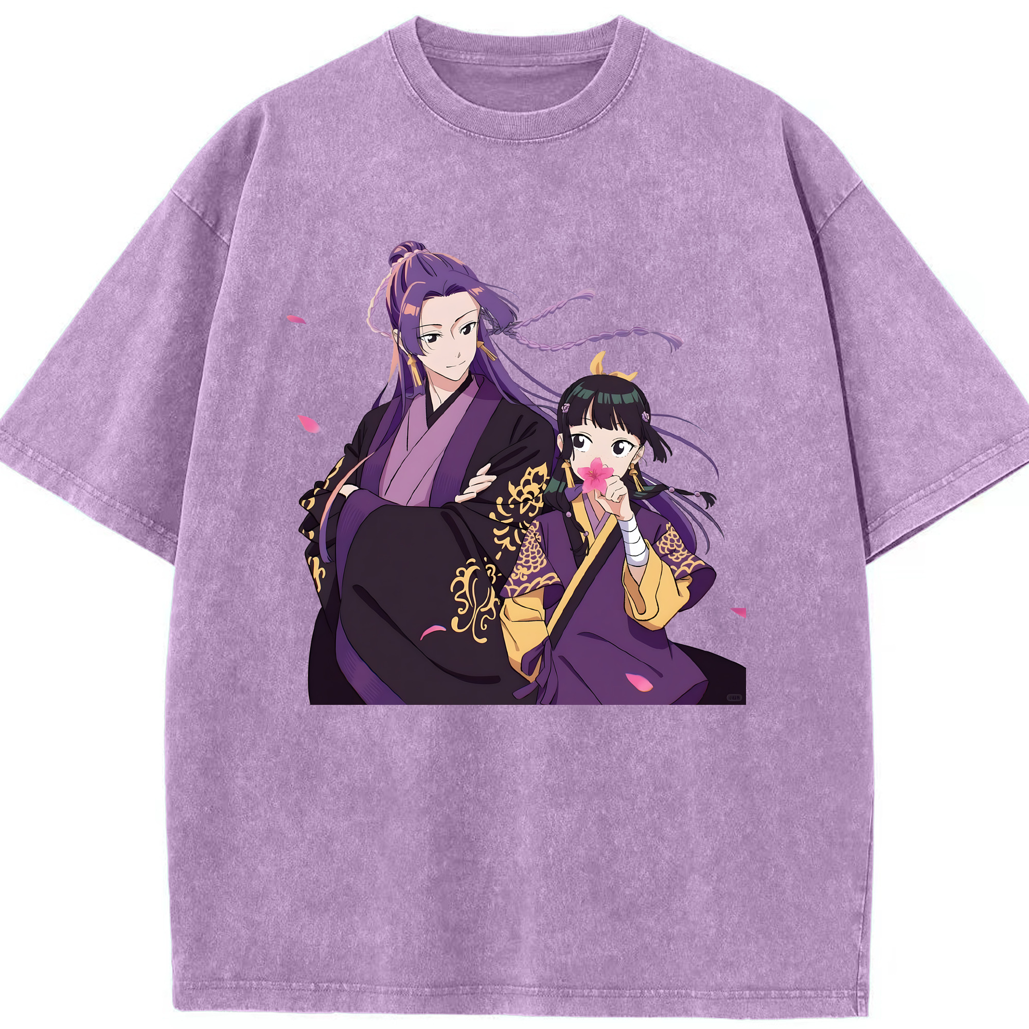 （画像用） 薬屋のひとりごと The Apothecary Diaries 綿100% ヴィンテージ風 半袖Tシャツ（フロントプリント）