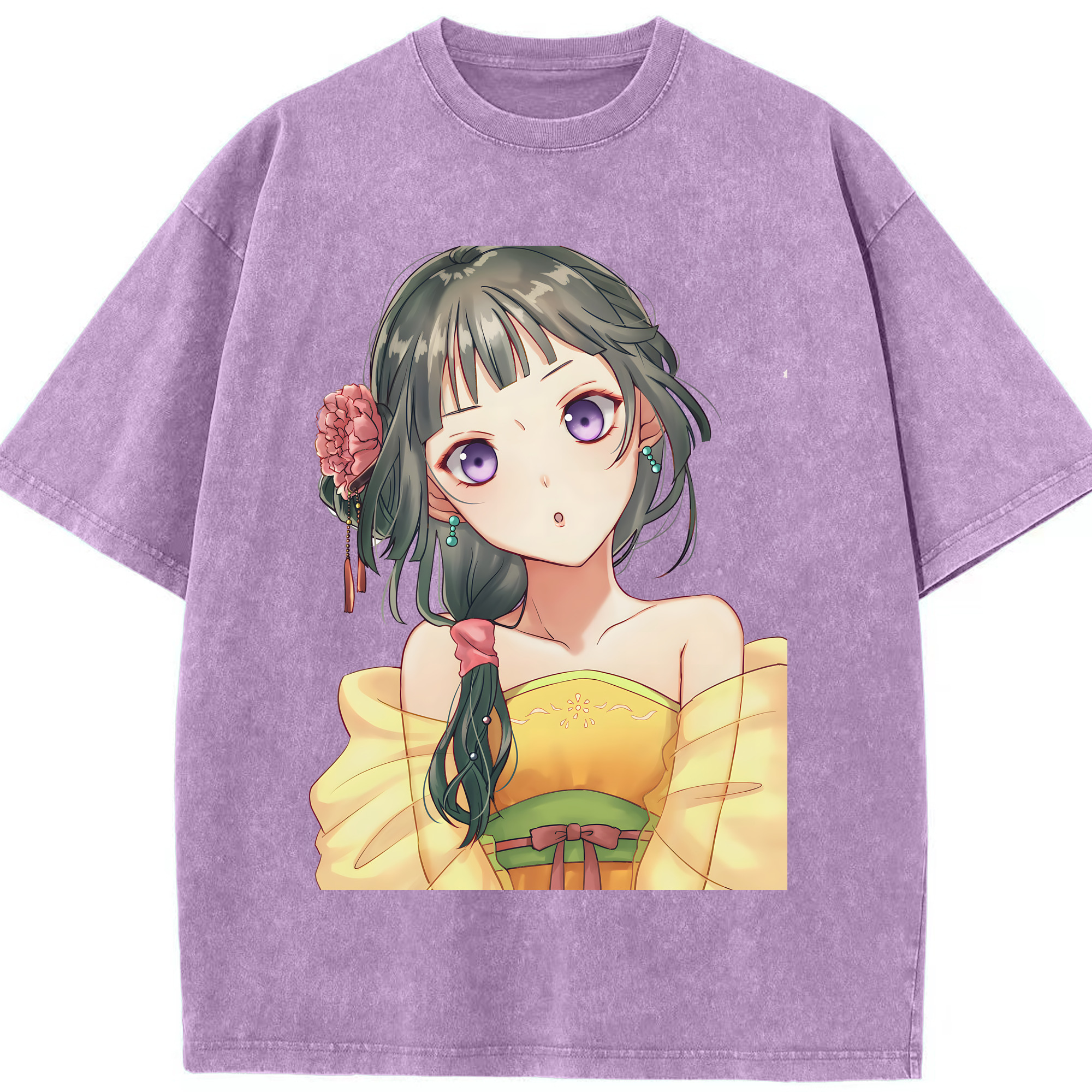 （画像用） 薬屋のひとりごと The Apothecary Diaries 綿100% ヴィンテージ風 半袖Tシャツ（フロントプリント）