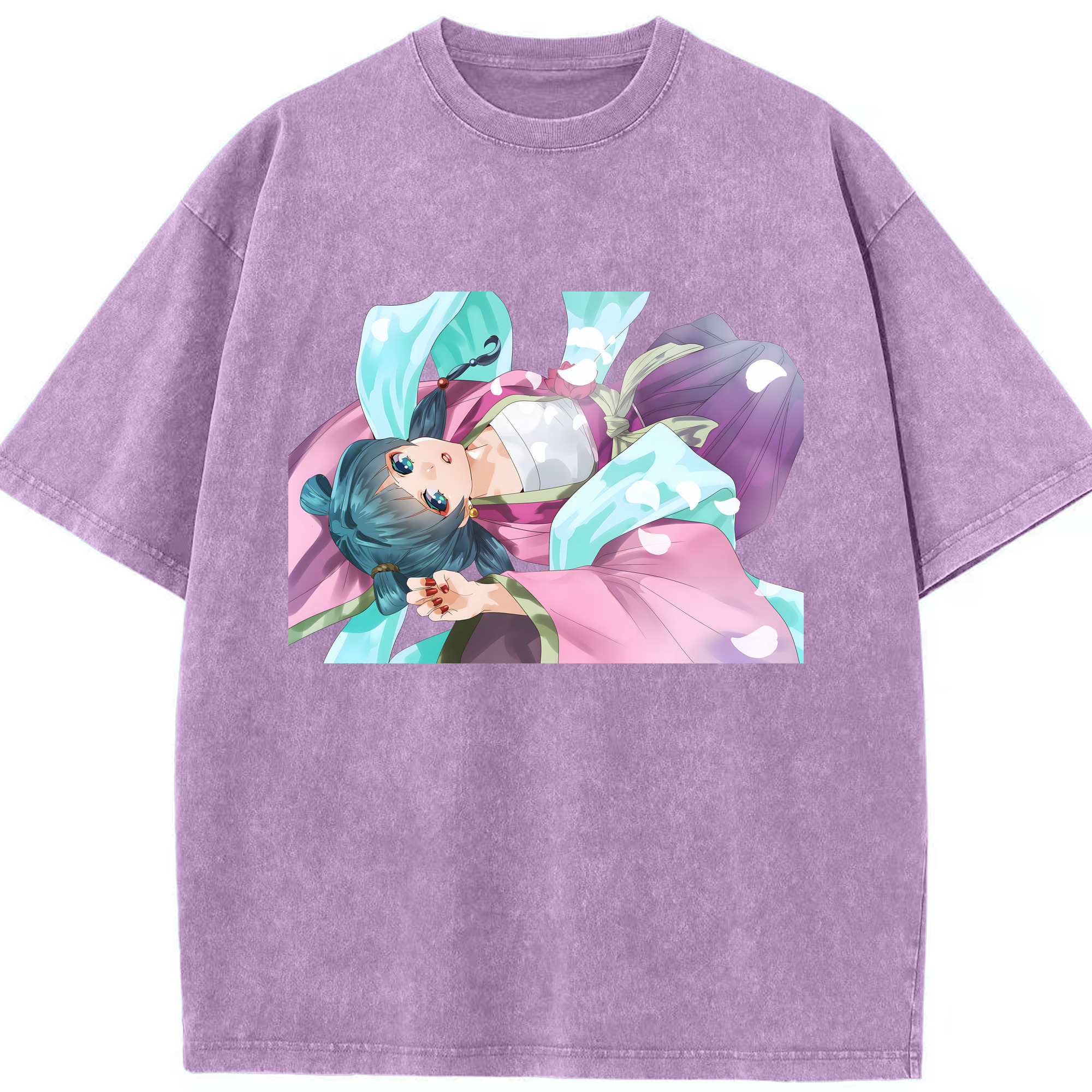 （画像用） 薬屋のひとりごと The Apothecary Diaries 綿100% ヴィンテージ風 半袖Tシャツ（フロントプリント）