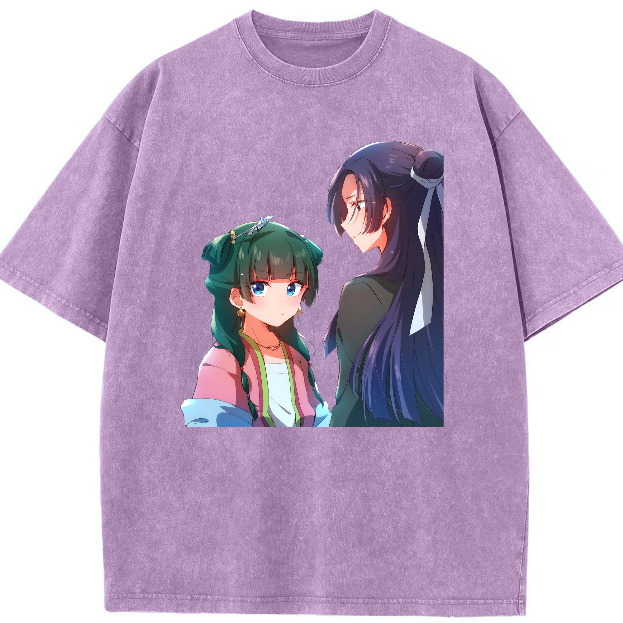 （画像用） 薬屋のひとりごと The Apothecary Diaries 綿100% ヴィンテージ風 半袖Tシャツ（フロントプリント）