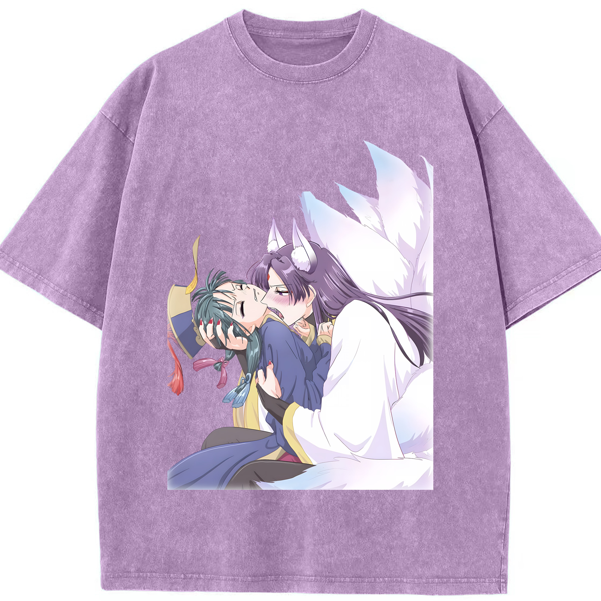 （画像用） 薬屋のひとりごと The Apothecary Diaries 綿100% ヴィンテージ風 半袖Tシャツ（フロントプリント）
