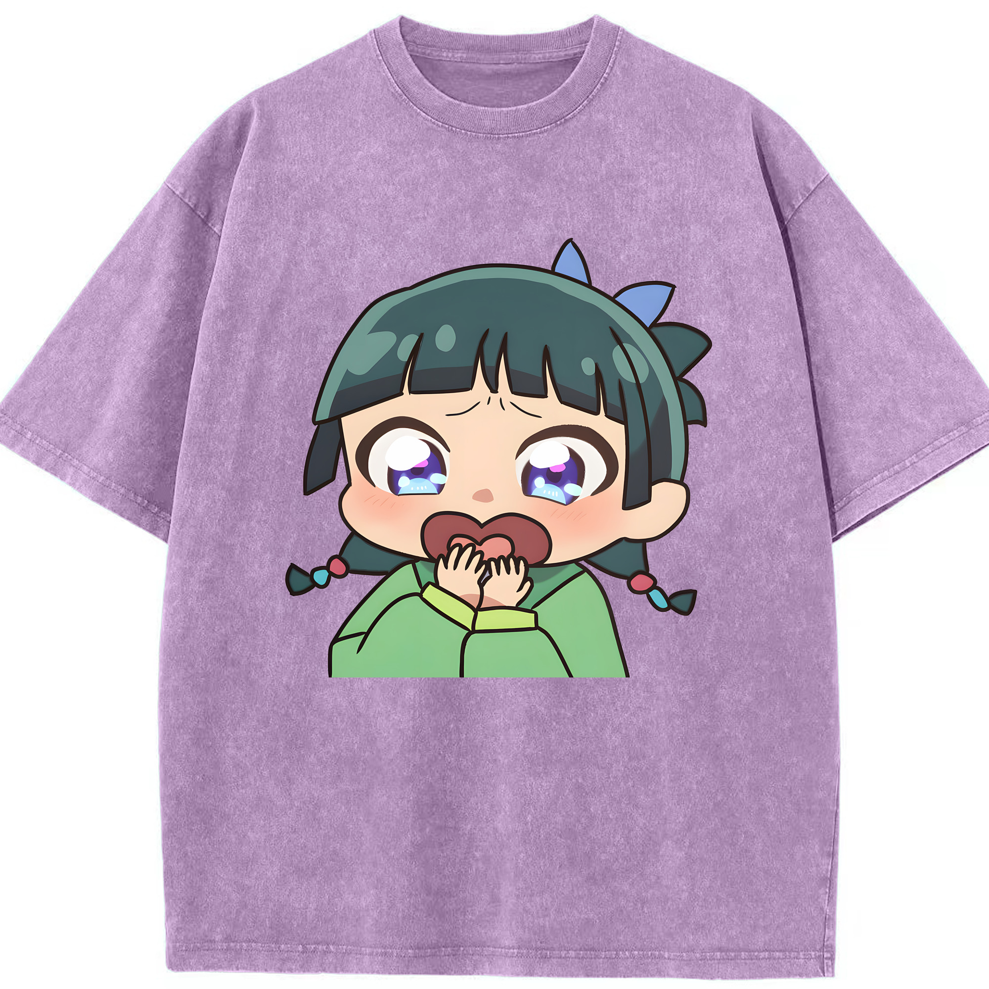 （画像用） 薬屋のひとりごと The Apothecary Diaries 綿100% ヴィンテージ風 半袖Tシャツ（フロントプリント）