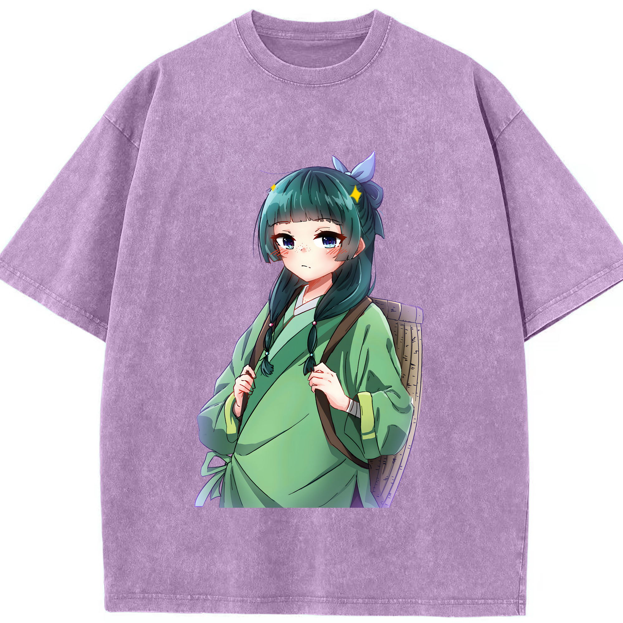 （画像用） 薬屋のひとりごと The Apothecary Diaries 綿100% ヴィンテージ風 半袖Tシャツ（フロントプリント）