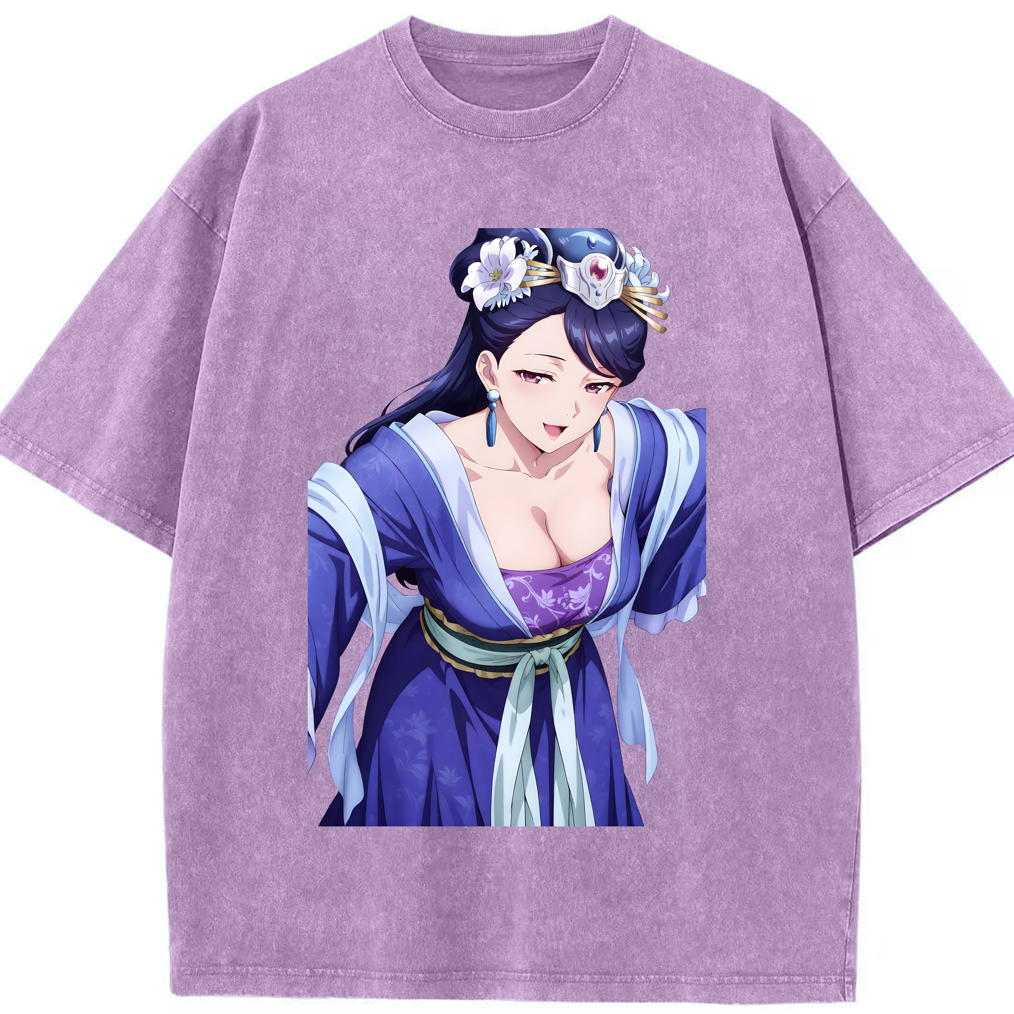 （画像用） 薬屋のひとりごと The Apothecary Diaries 綿100% ヴィンテージ風 半袖Tシャツ（フロントプリント）